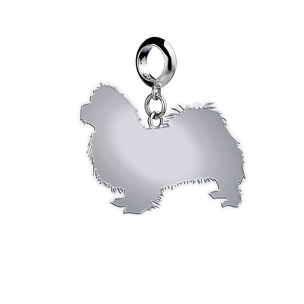 Mylee London Silver Pekingese Silhouette Charm - Clip On Charm - No