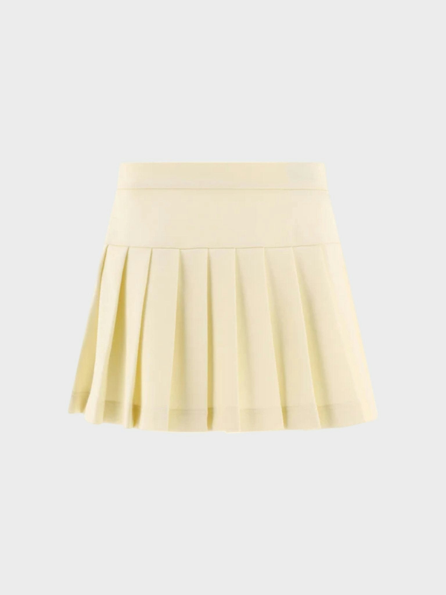 Palm Angels White Pleated Mini Skirt - Small