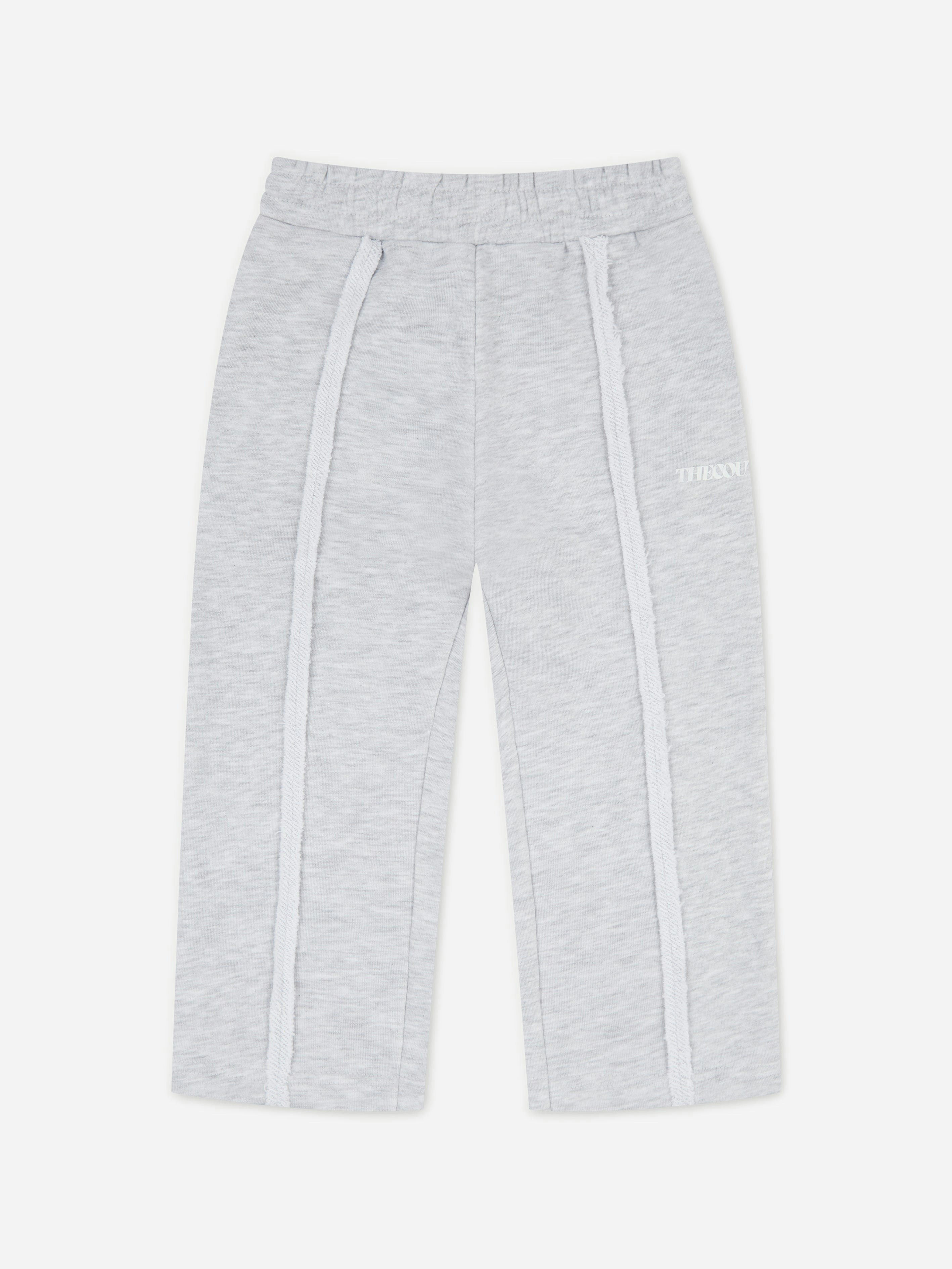 The Couture Club Grey Kids Raw Seam Members Only Joggers In - 6 - 7 Yrs