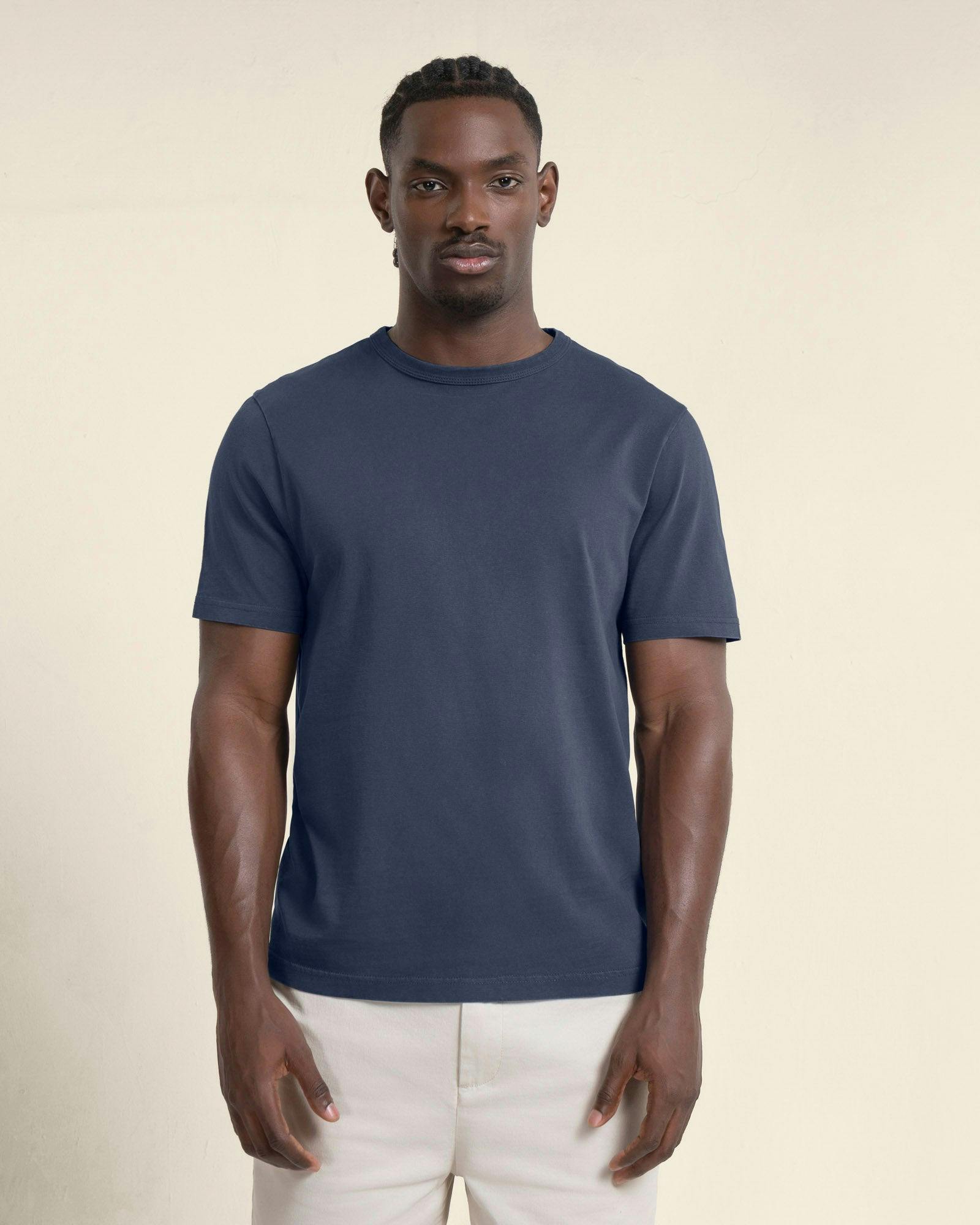 Larsson & Co Axel - Vintage Wash T-Shirt - S - Navy