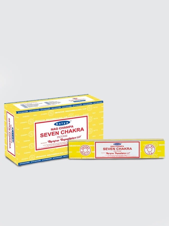 12x Boxes Satya Nag Champa Seven Chakra Incense Sticks 15g - Image 4