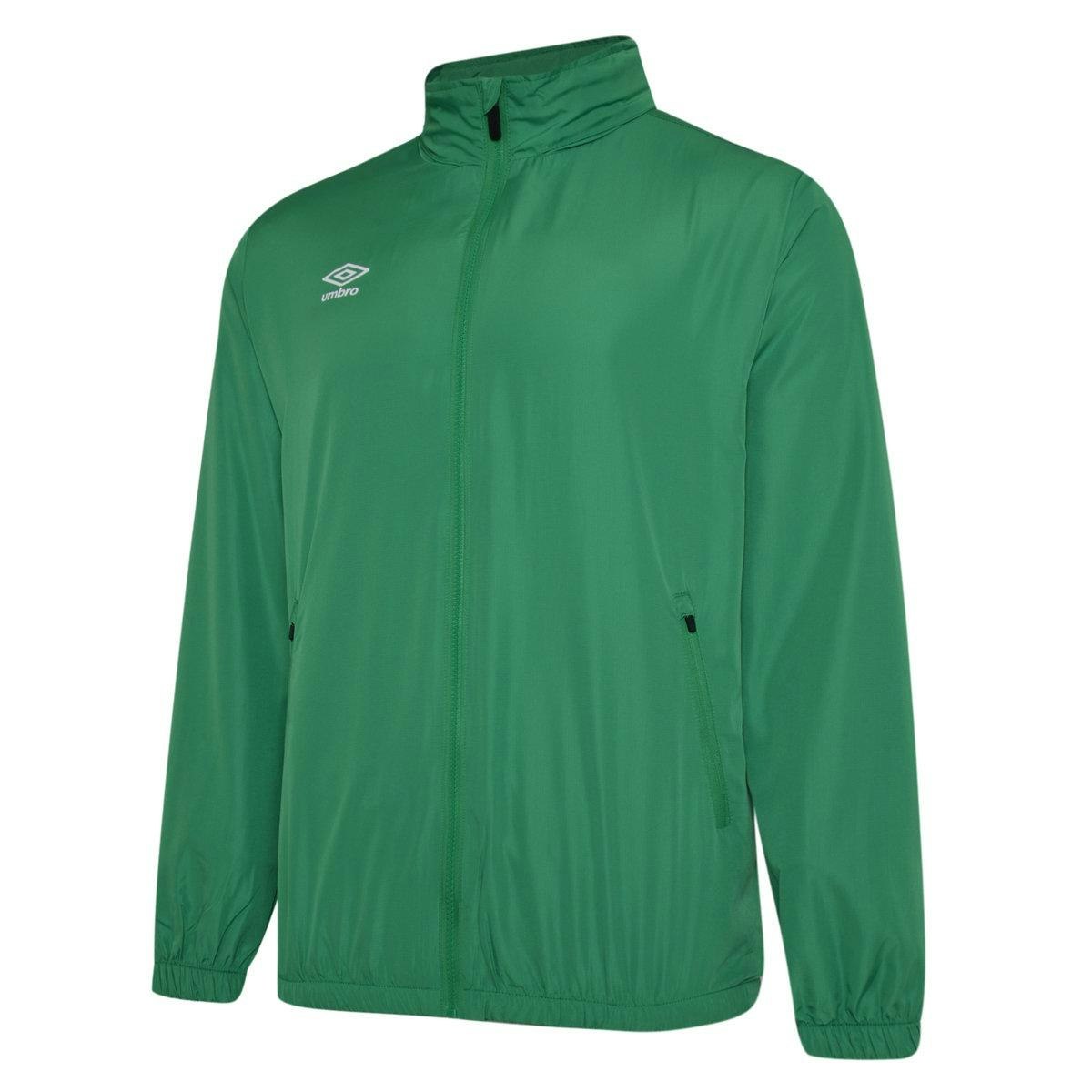 Umbro Men's Light Club Essential Waterproof Jacket - Emerald - S - Emerald