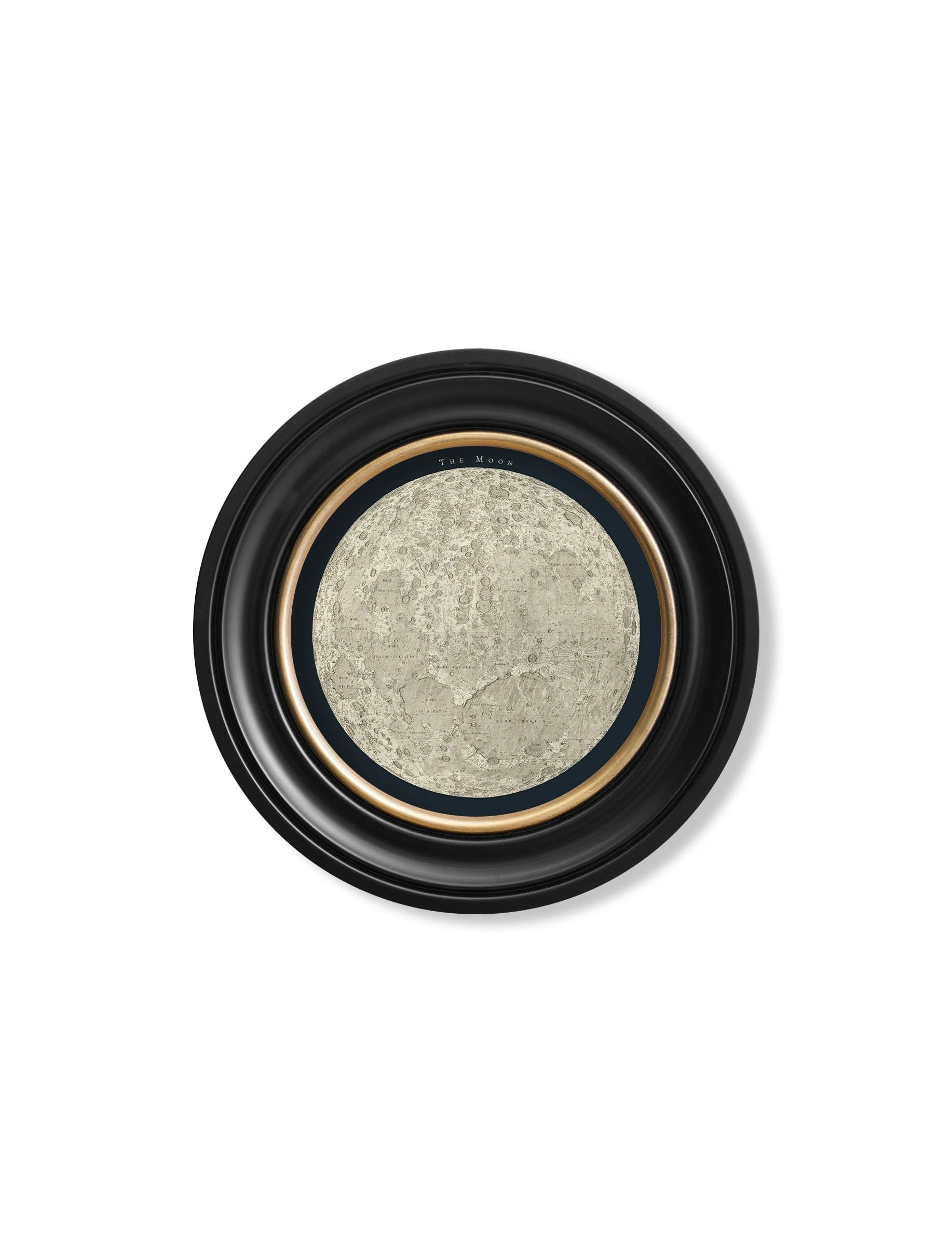 Rackhams C.1800's Map Of The Moon - Round - 44 X 44Cm - Oxford Round
