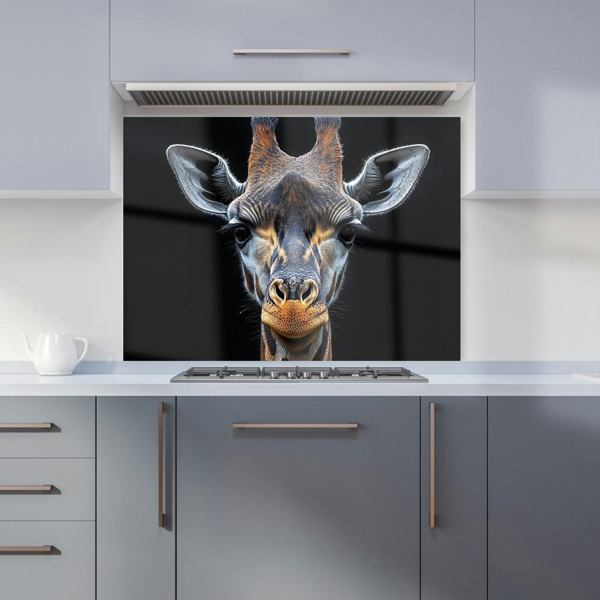 Warren Reed Giraffe Glass Kitchen Splashback - W900mm X H650mm