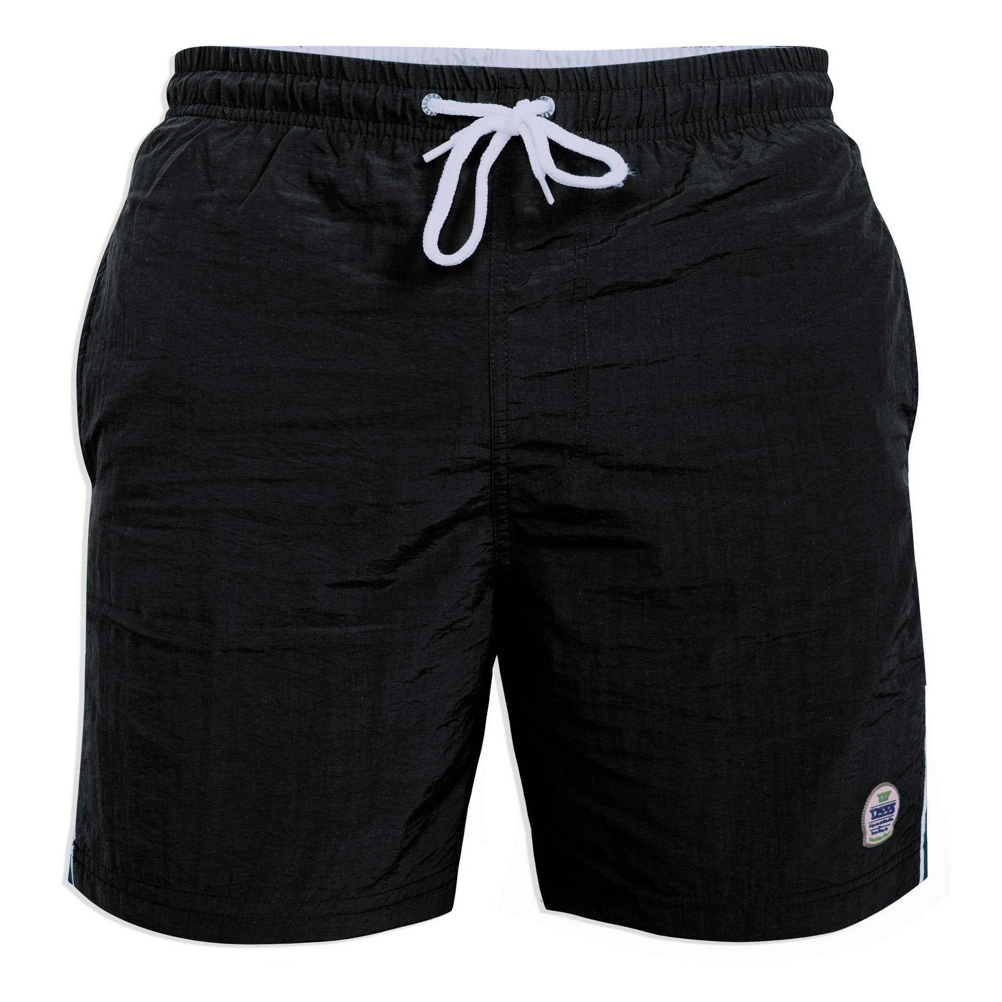 Duke Men's Black D555 Yarrow Kingsize Swim Shorts - 7XL - 100% Nylon