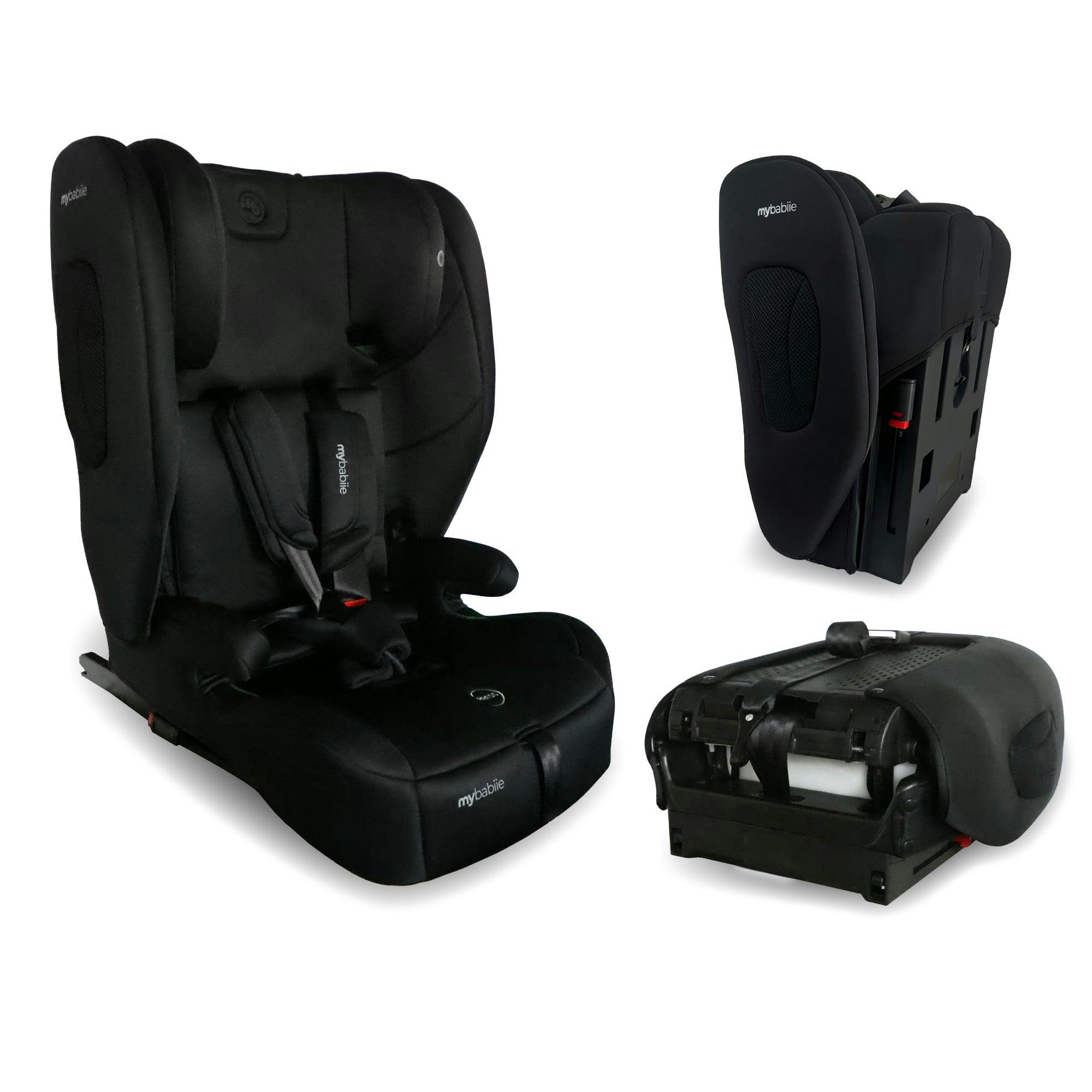 My Babiie Black Mbcs80 Foldable Toddler To Booster R129 Car Seat With Isofix