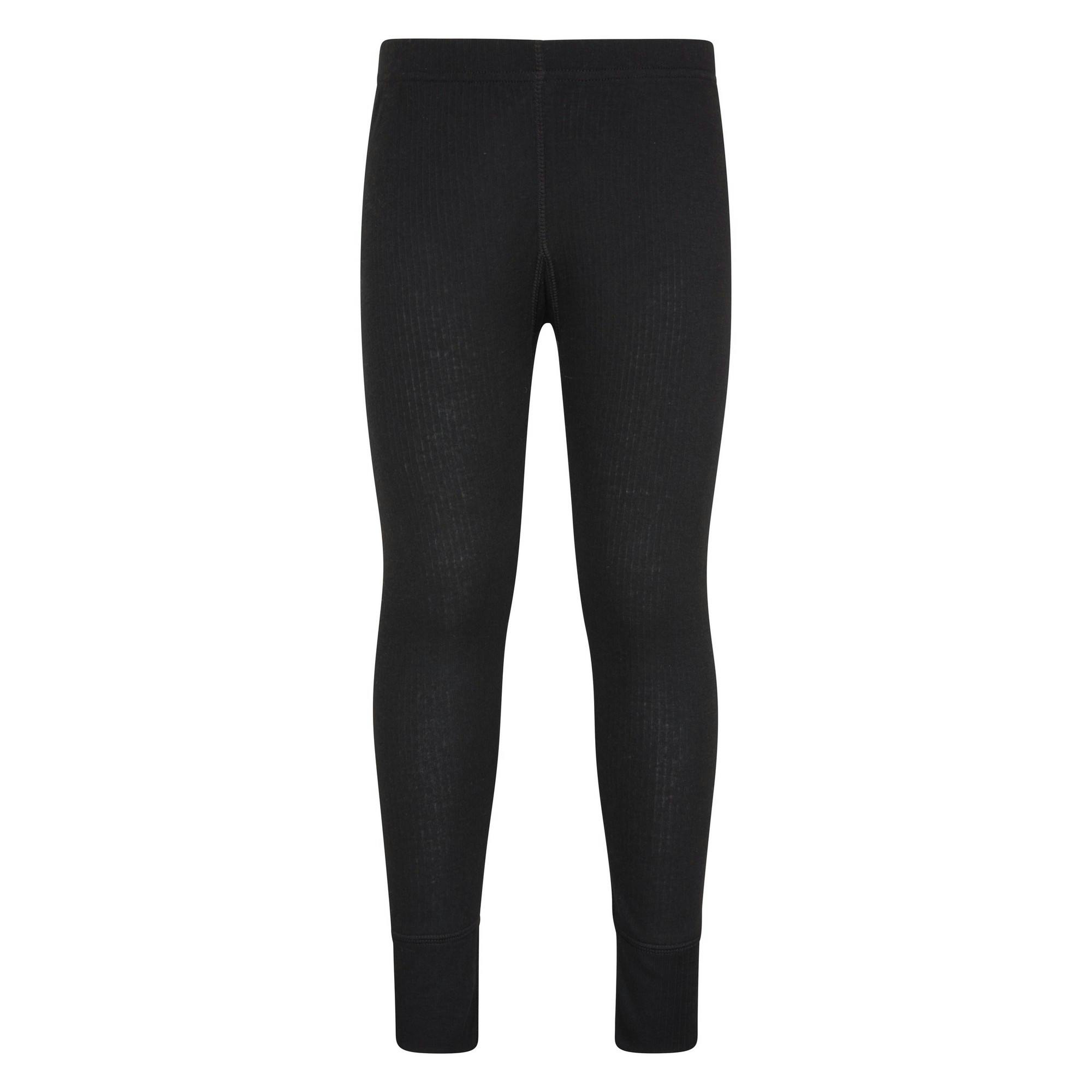 Mountain Warehouse Black Kids Talus Thermal Bottoms - 3-4 Years - 100% Polyester