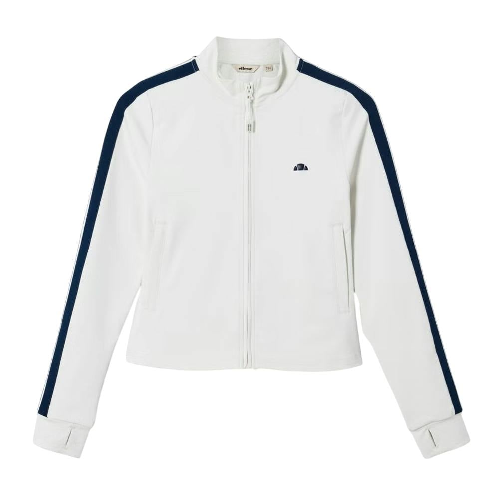 Ellesse Women's White / Banff Full Zip Track Top - Off - Off - 12 Uk - 88% Polyester/12% Elastane
