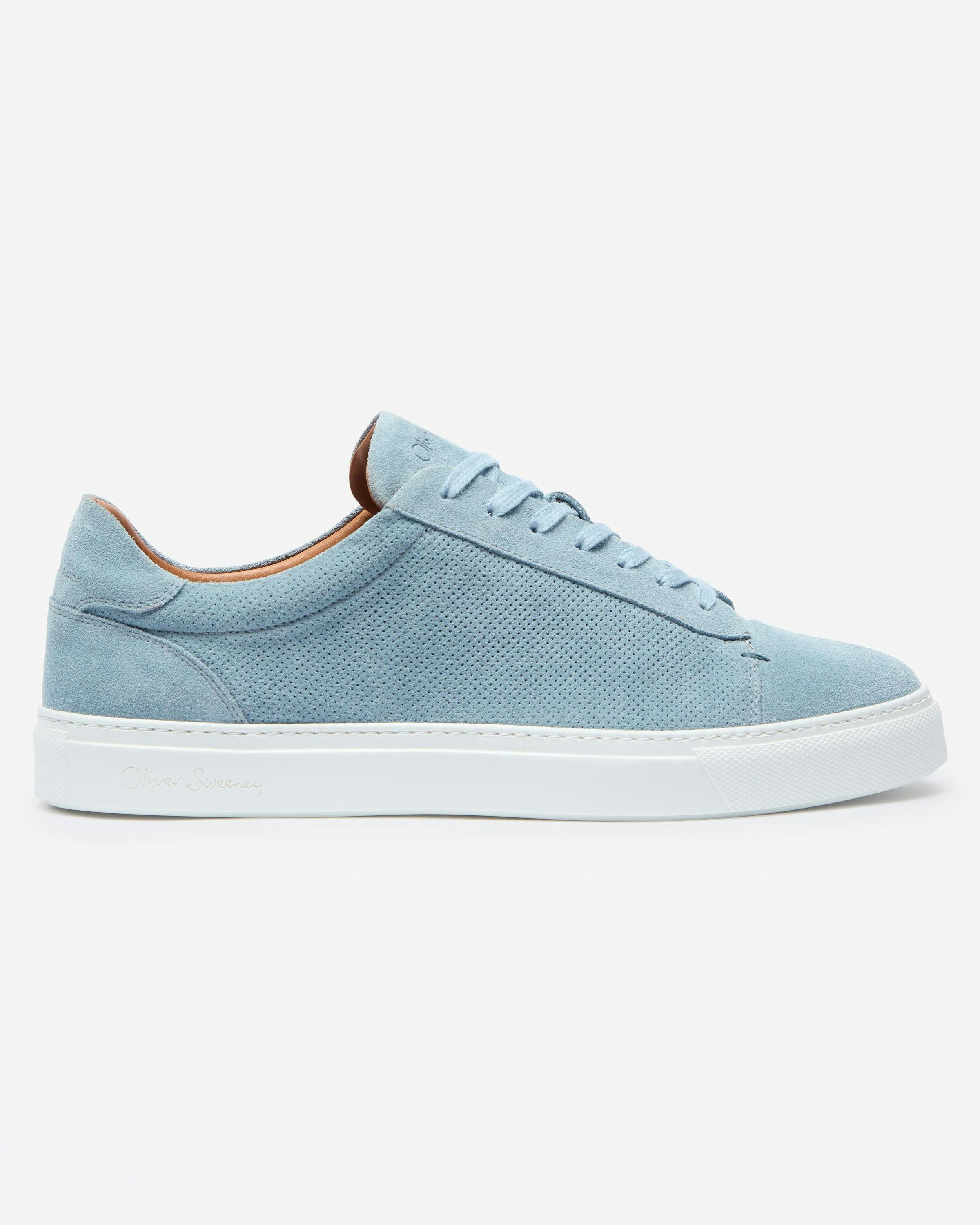 Oliver Sweeney Men's Blue Almada Suede Trainers - Uk10 Eu44 Us11