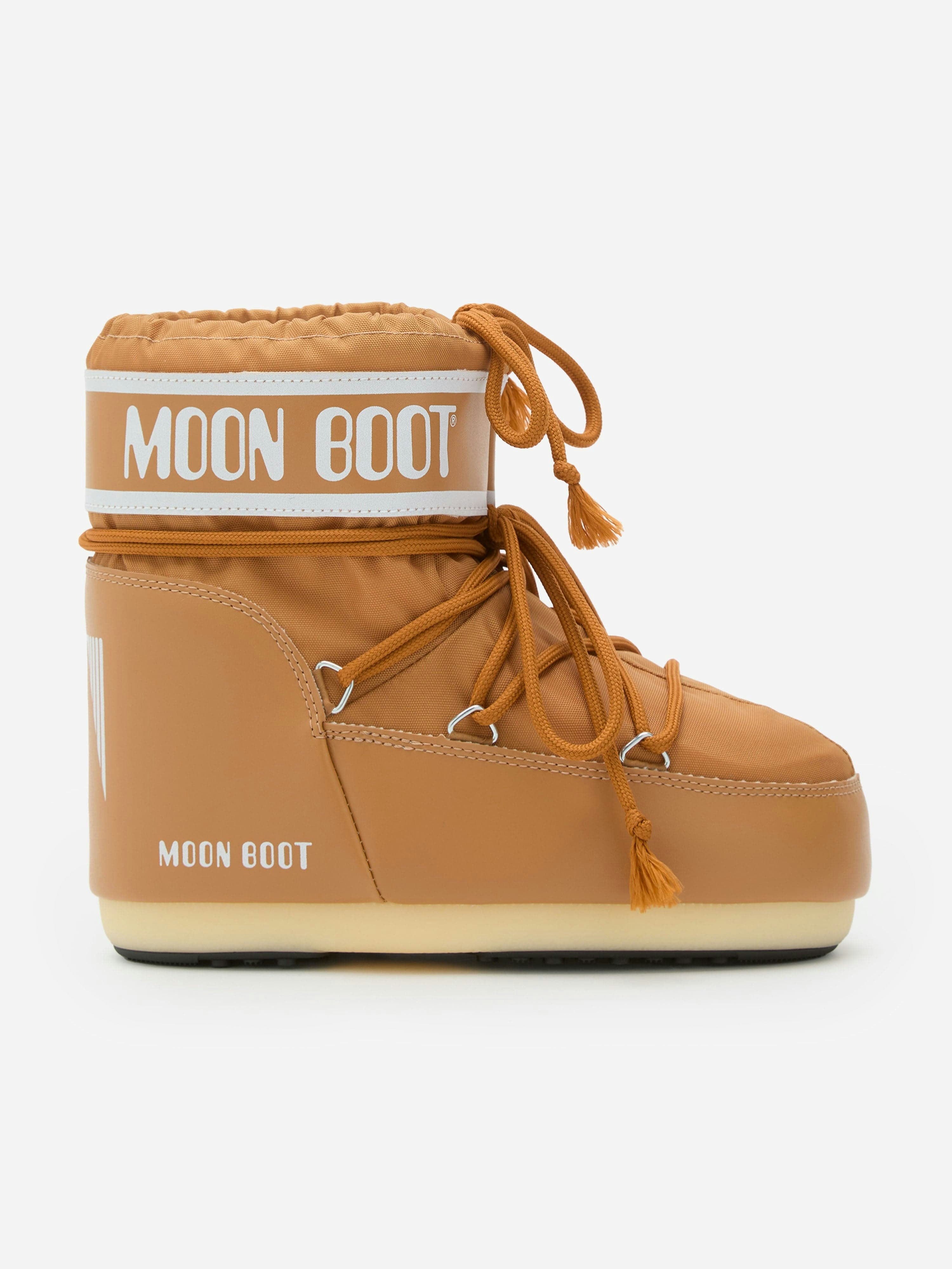 Moon Boot Unisex Kids Brown Kids Icon Low Boots In - Eu 33 - 35 Uk 1 - 2.5