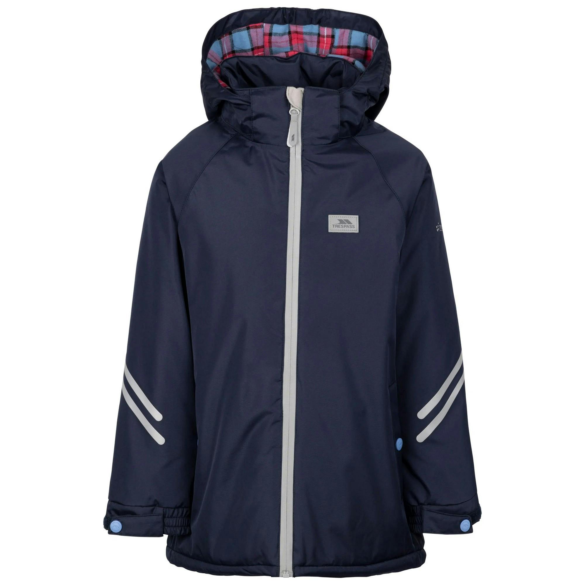 Trespass Unisex Navy Valleyfield Waterproof Jacket In | Size: 9-10 Years - Image 3