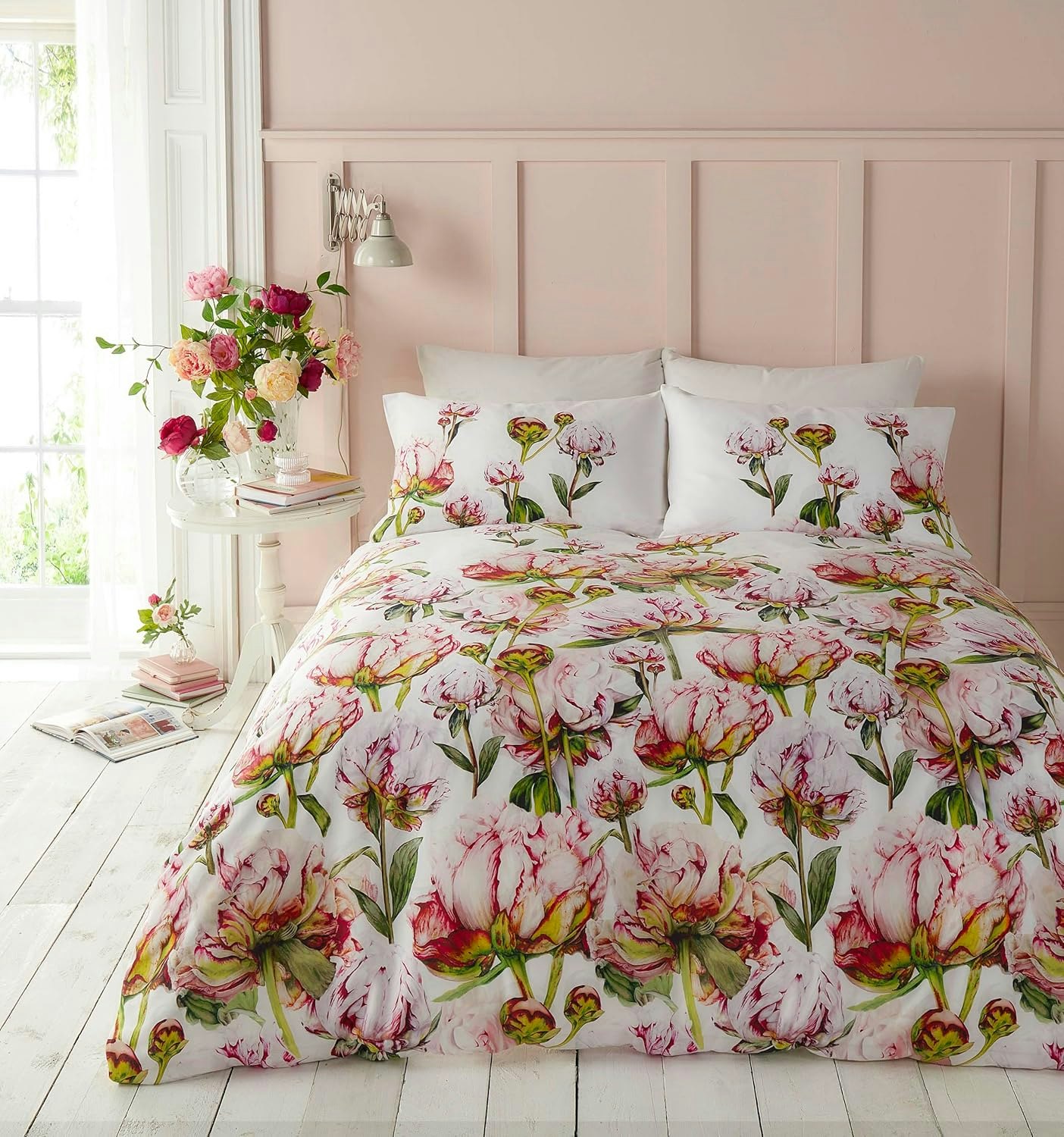 Voyage Maison White Heligan Floral Duvet Cover Set - King
