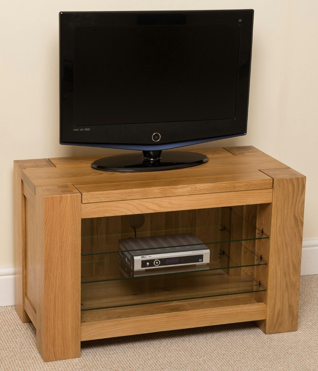 Rackhams Brown Kuba Solid Oak Tv Unit With Storage
