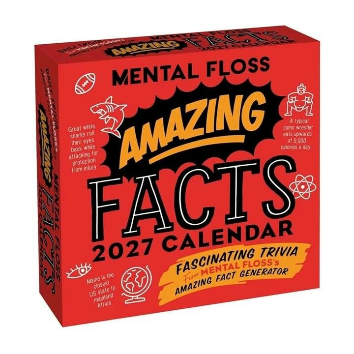Rackhams Amazing Facts, Mental Floss Desk Calendar 2027, Desk Calendars, Day To View, Entertainment, Gift - Image 7
