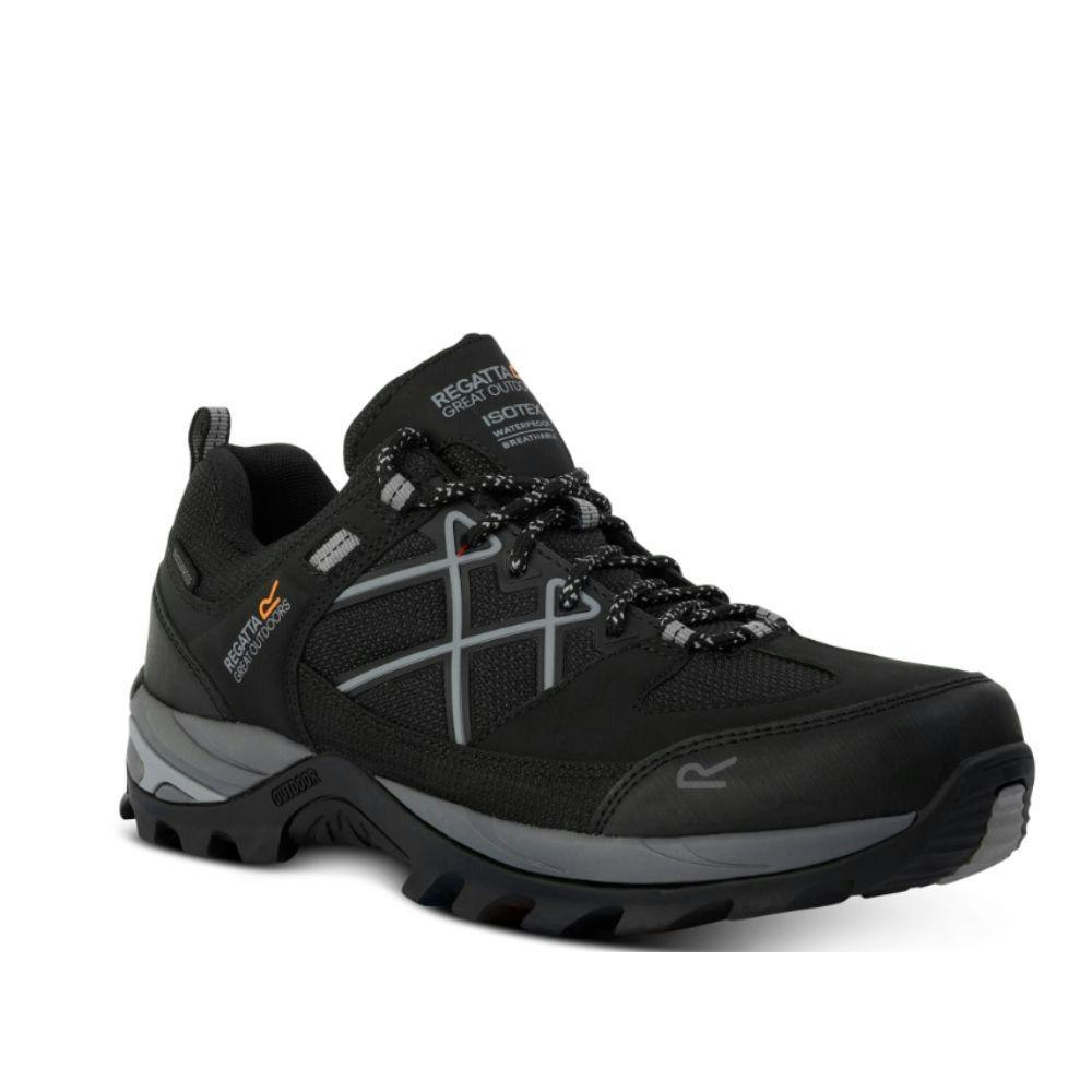 Regatta Men's Black Samaris Iii Low Walking Shoes - /Granite - /Granite - Size 6.5 Uk