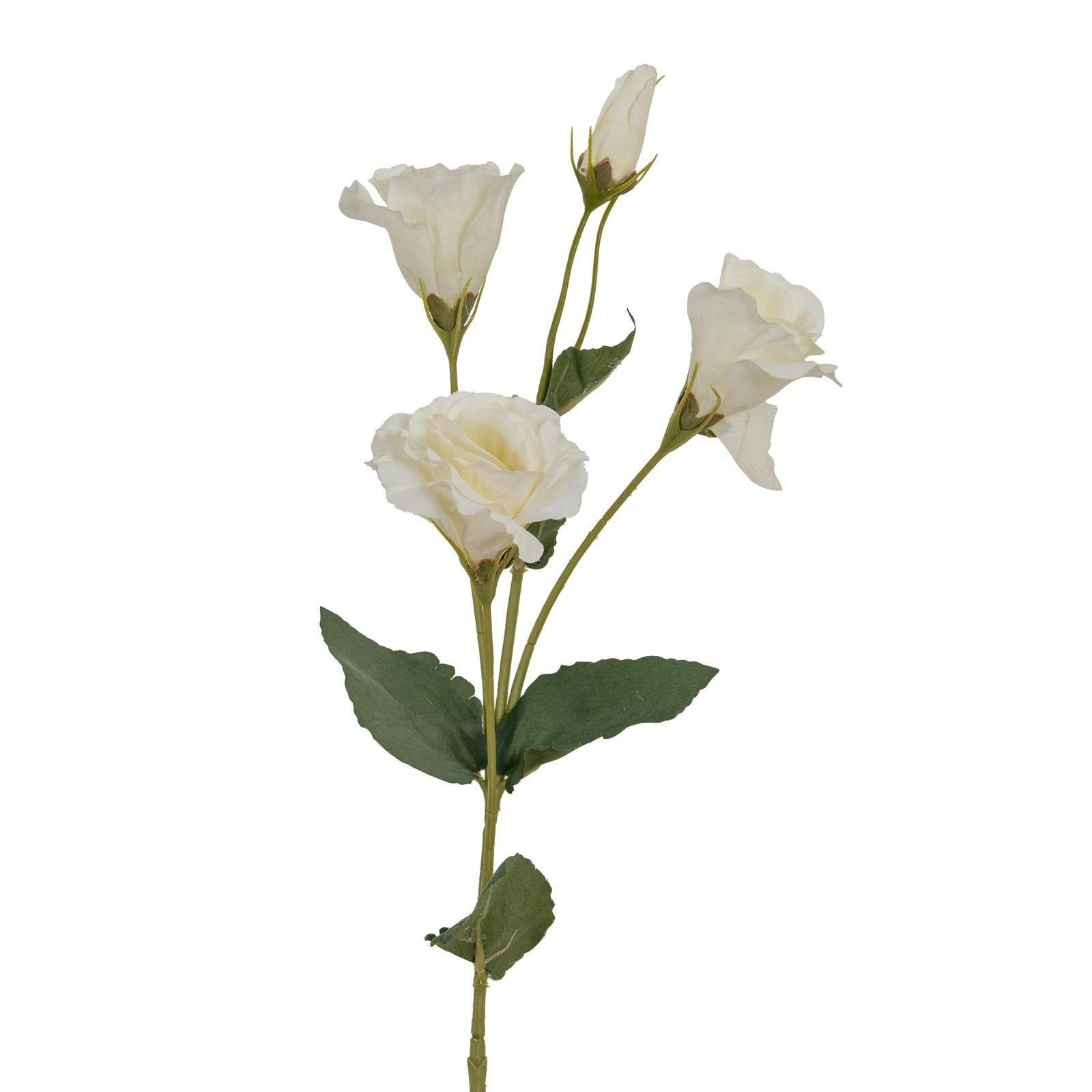 Hill Interiors Eustoma Artificial Flower Spray - White - Image 3