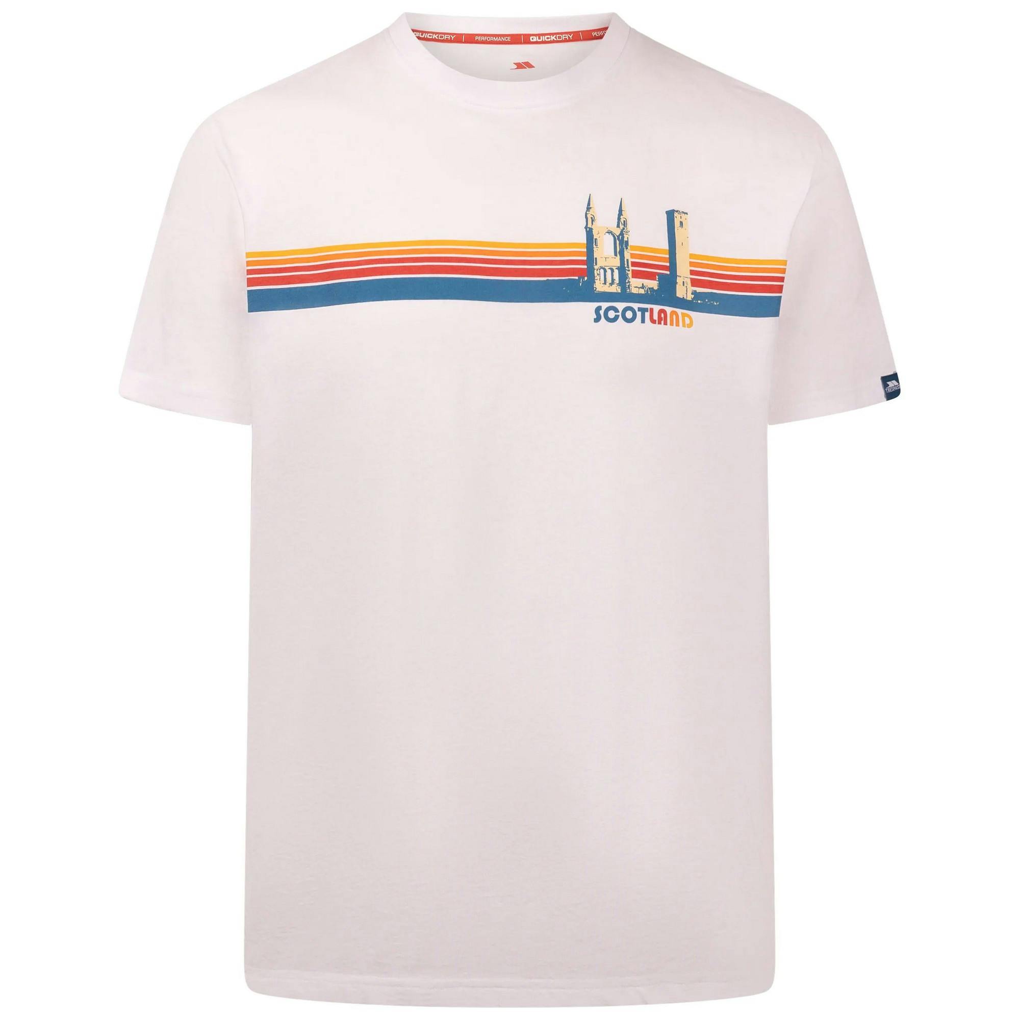 Trespass Men's White Standrew T-Shirt - M - 60% Cotton/40% Polyester