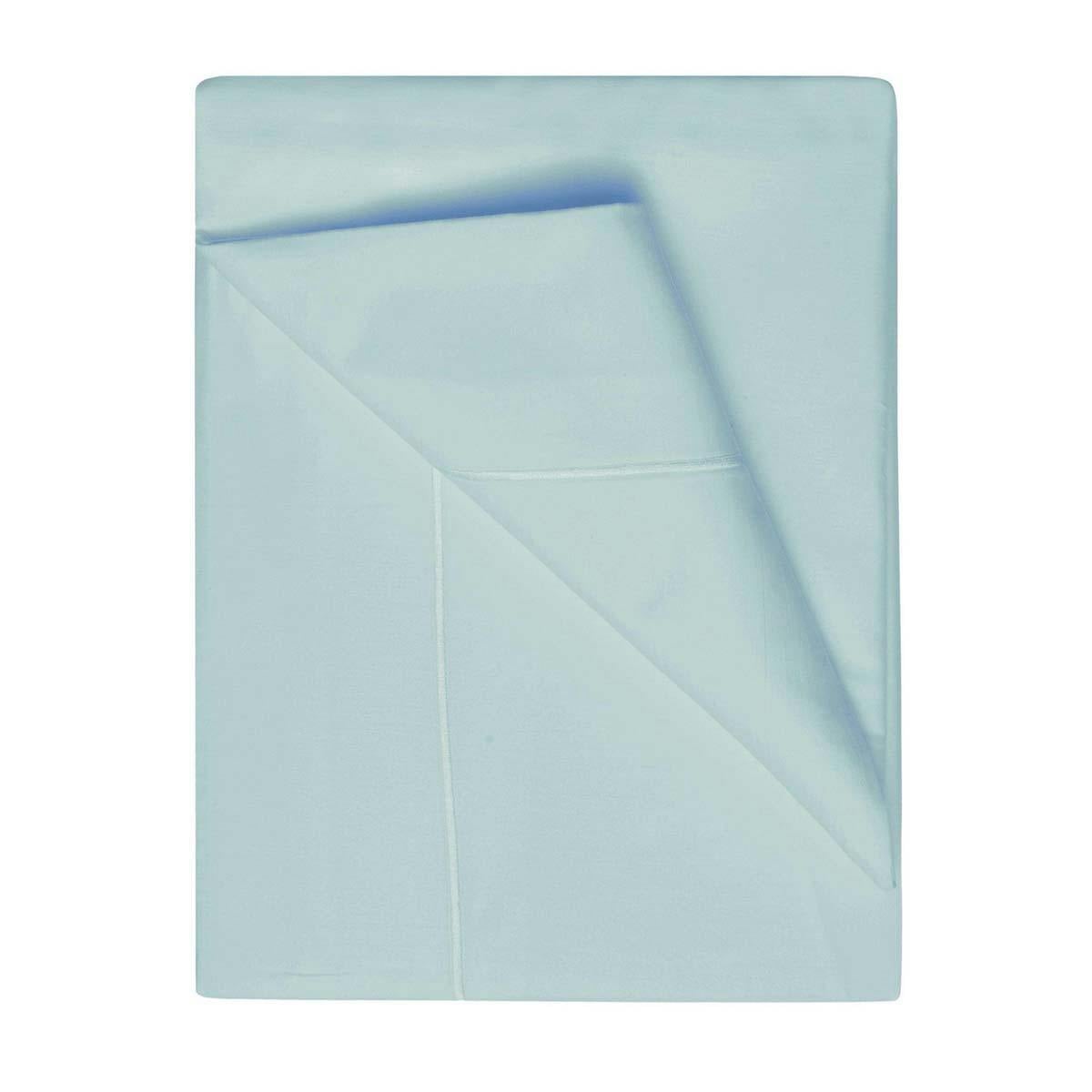 Belledorm Blue 400 Thread Count Egyptian Cotton Flat Sheet - Duck Egg - Duck Egg - Single - 100% Egyptian Cotton