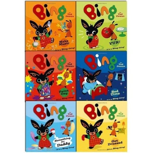 Harpercollins Bing As Seen On Tv - Bing 6 Children Story Books Collection Pack Set - Bing Something For Daddy Ma..
