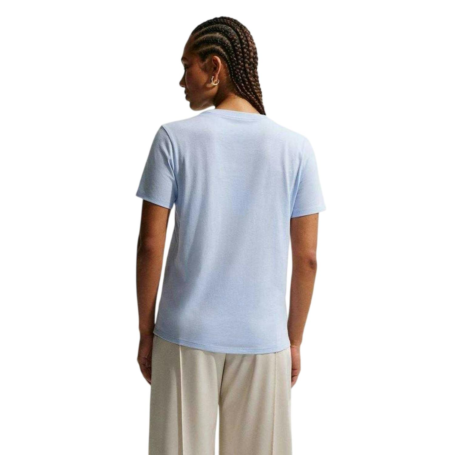 Nike Women's Blue Club T-Shirt - Hydrangea - 12 Uk - Hydrangea - 100% Polycotton