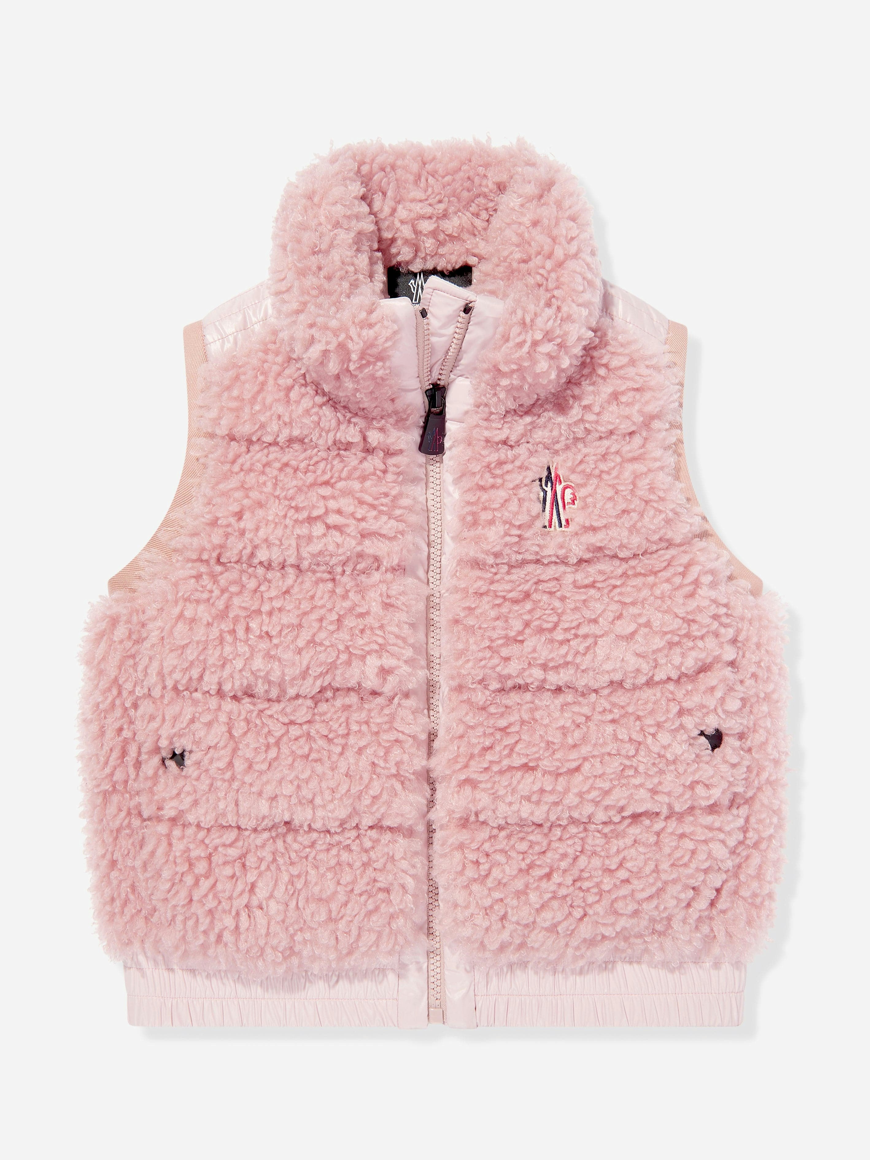 Moncler Enfant Girls Pink Grenoble Down Padded Gilet In - 10 Yrs