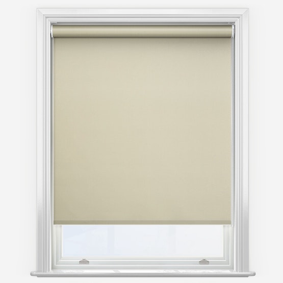 Newedgeblinds Light Oyster Trimmable Thermal Blackout Roller Blinds - 95Cm