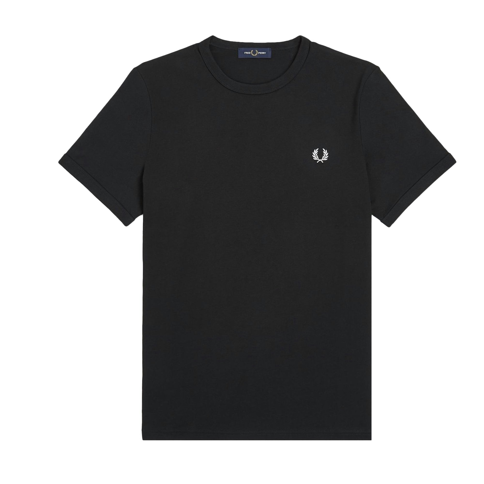 Fred Perry Black Ringer T-Shirt - Xxl