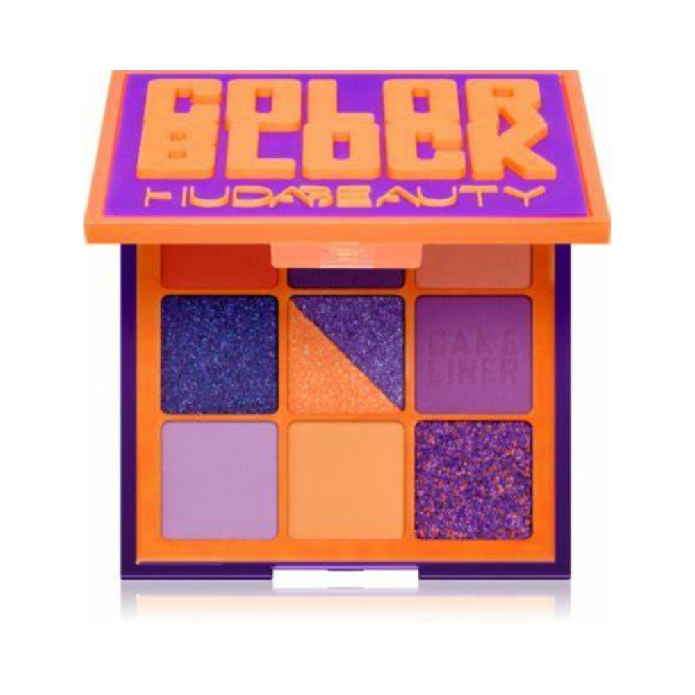 Huda Beauty Orange/Purple Color Block Obsessions Eyeshadow Palette 7.5G - &