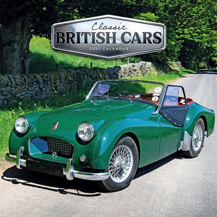 Rackhams Classic British Cars Calendar 2027, Wall Calendars, Month To View, Transport, Gift - Image 6
