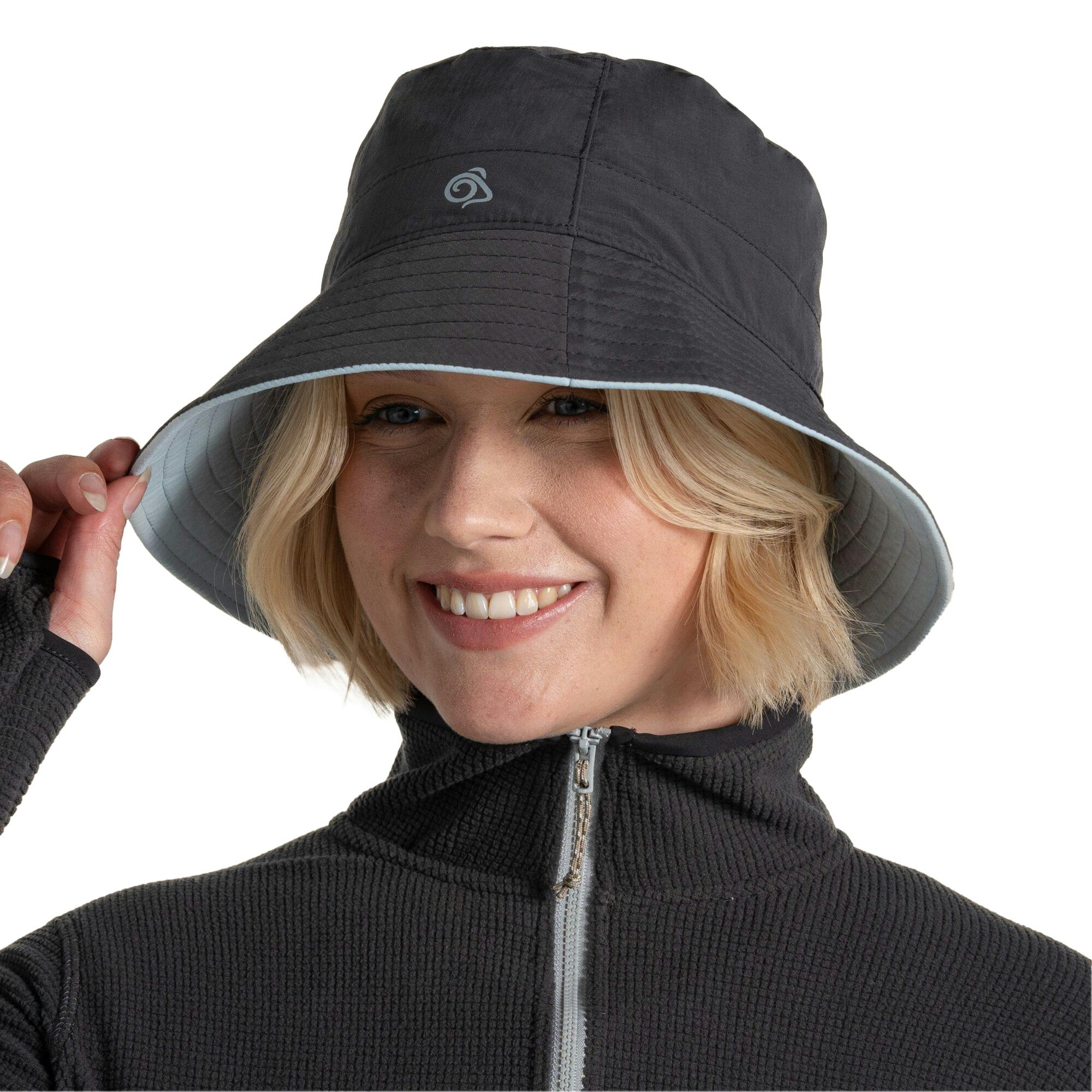 Craghoppers Black/Blue Iii Nosilife Bucket Hat - Pepper/Niagara