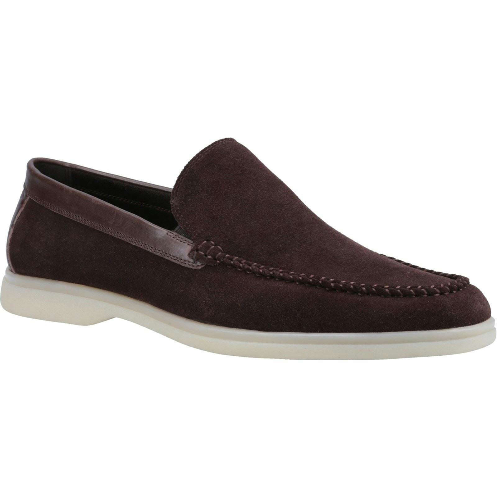 Hush Puppies Men's Brown Leon Suede Loafers - Size 11