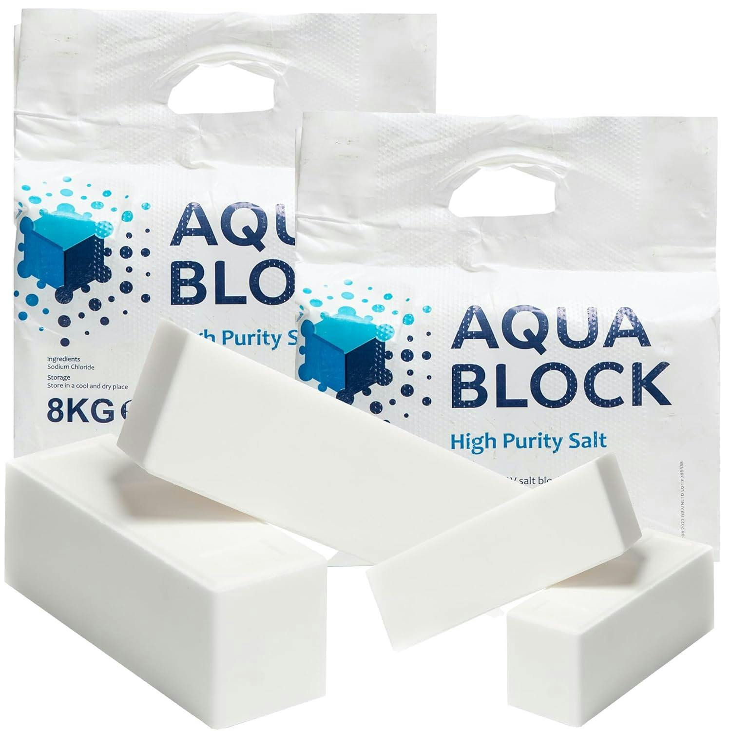 Rackhams Salt Water Softeners High Purity Grade A Salt Block Water Softening Units - 3 Packs (6 Blocks)