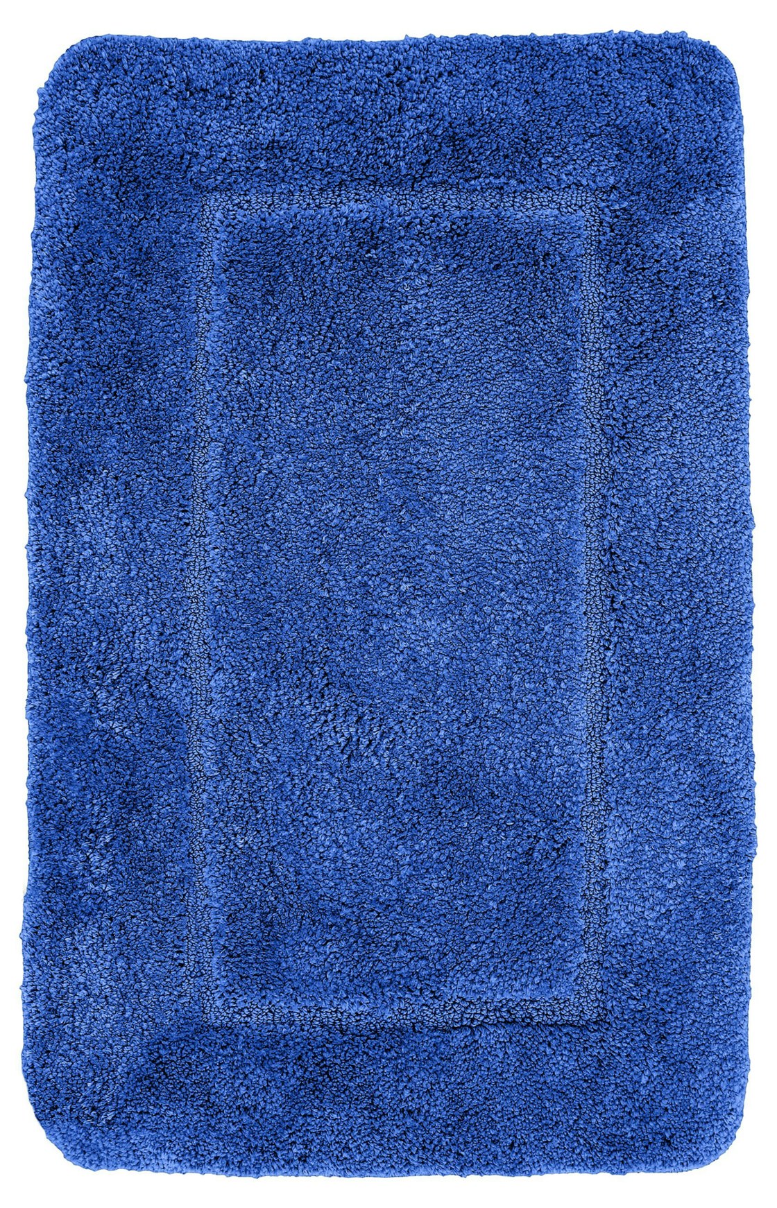 Rackhams Blue Mayfair Microfibre Bathmat Antislip - Royal