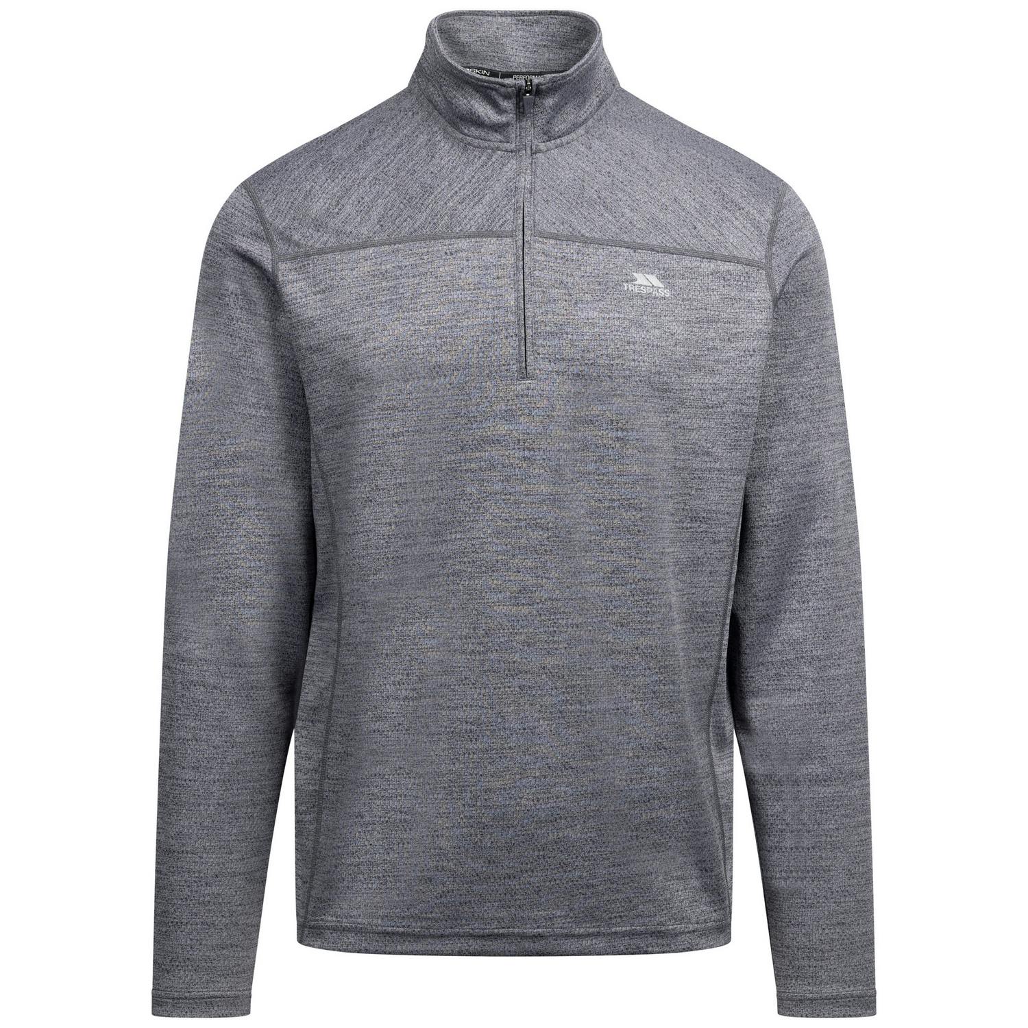 Trespass Men's Dark/Grey Marshall Marl Jumper - Xl - 100% Polyester