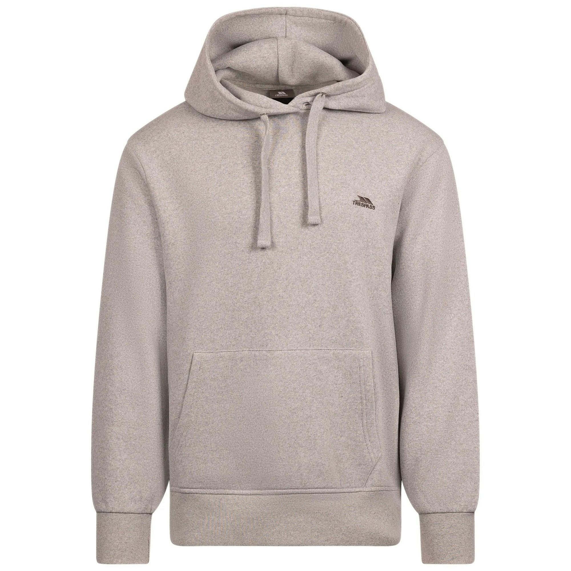 Trespass Men's Grey Truman Logo Hoodie - Marl - Marl - Xl - 50% Cotton/50% Polyester