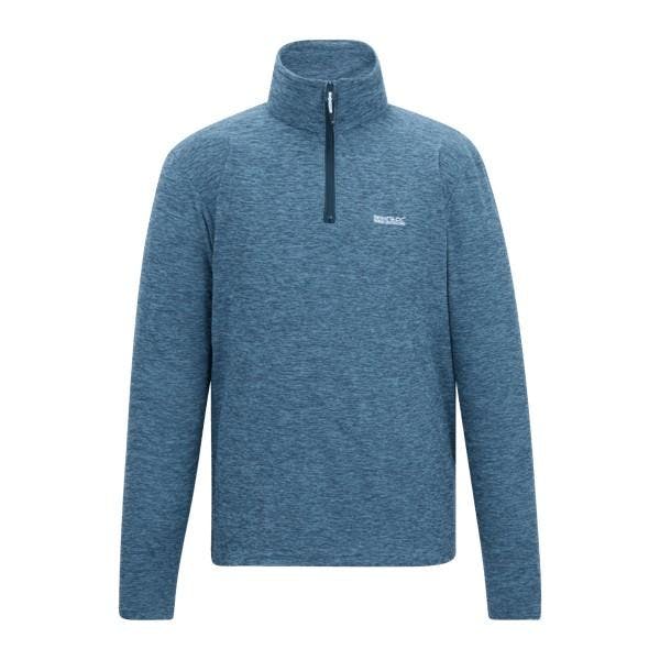 Regatta Men's Blue Thompson Marl Half Zip Fleece Jacket - China - L - China - 70% Polyester/30% Recycled Polyester