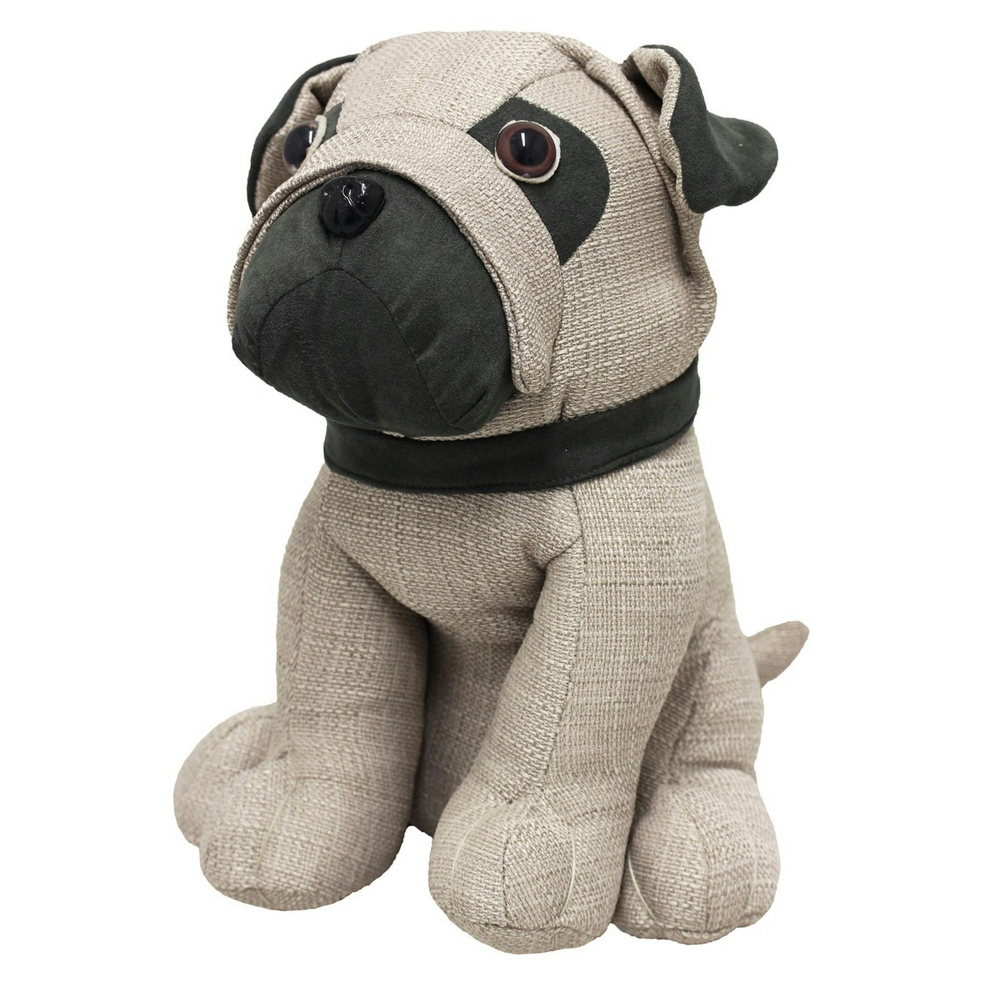 Riva Home Black Pug Doorstop - Multicoloured - Multicoloured
