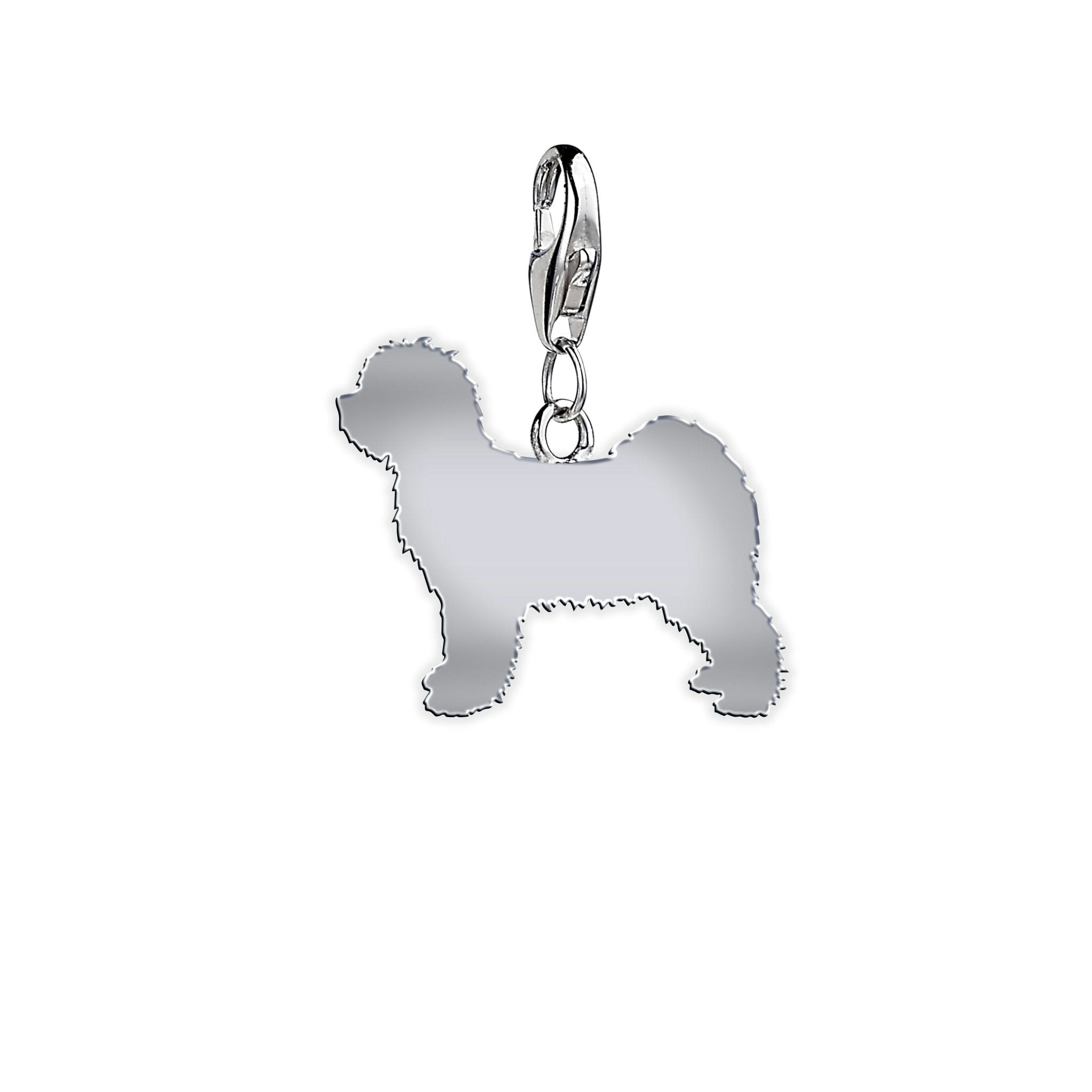 Mylee London Silver Tibetan Terrier Silhouette Charm - Yes - Slider Charm