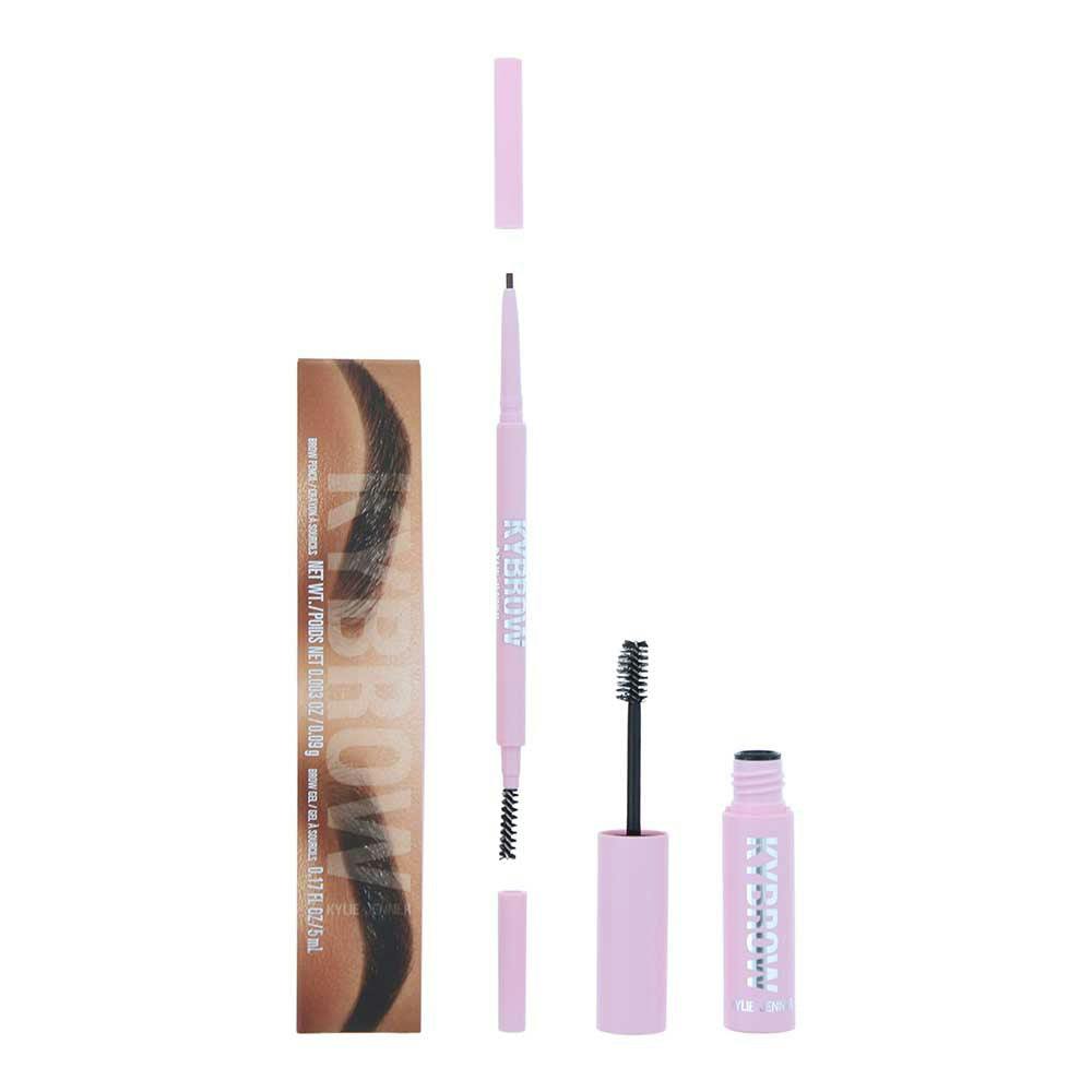 Kylie Brown Jenner Kybrow 004 Medium 2 Piece Gift Set: Eyebrow Pencil 0.9G - Eyebrow Gel 5Ml