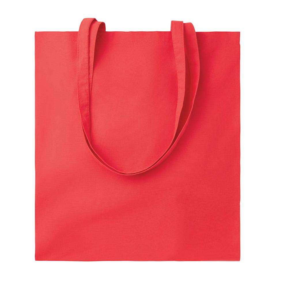 Midocean Red Tura Colour Organic Cotton Shopper Bag - One Size