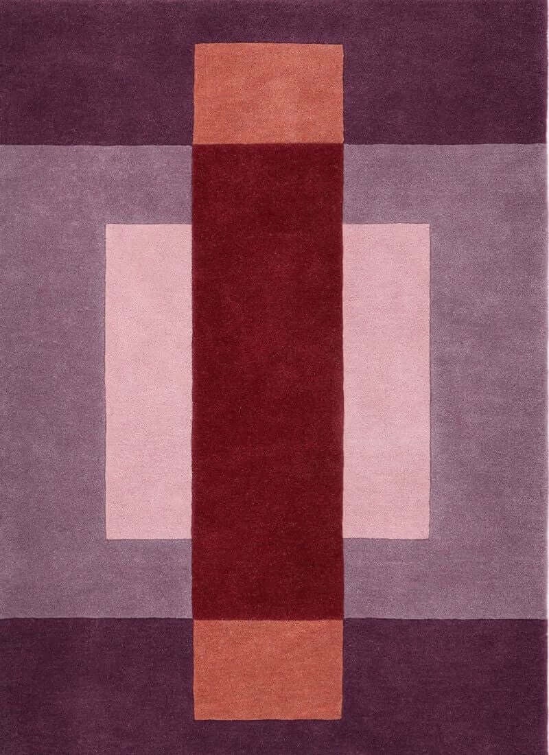 The Rugs Hand-Carved Wool Block Rug – Multicolour - 160X230 Cm