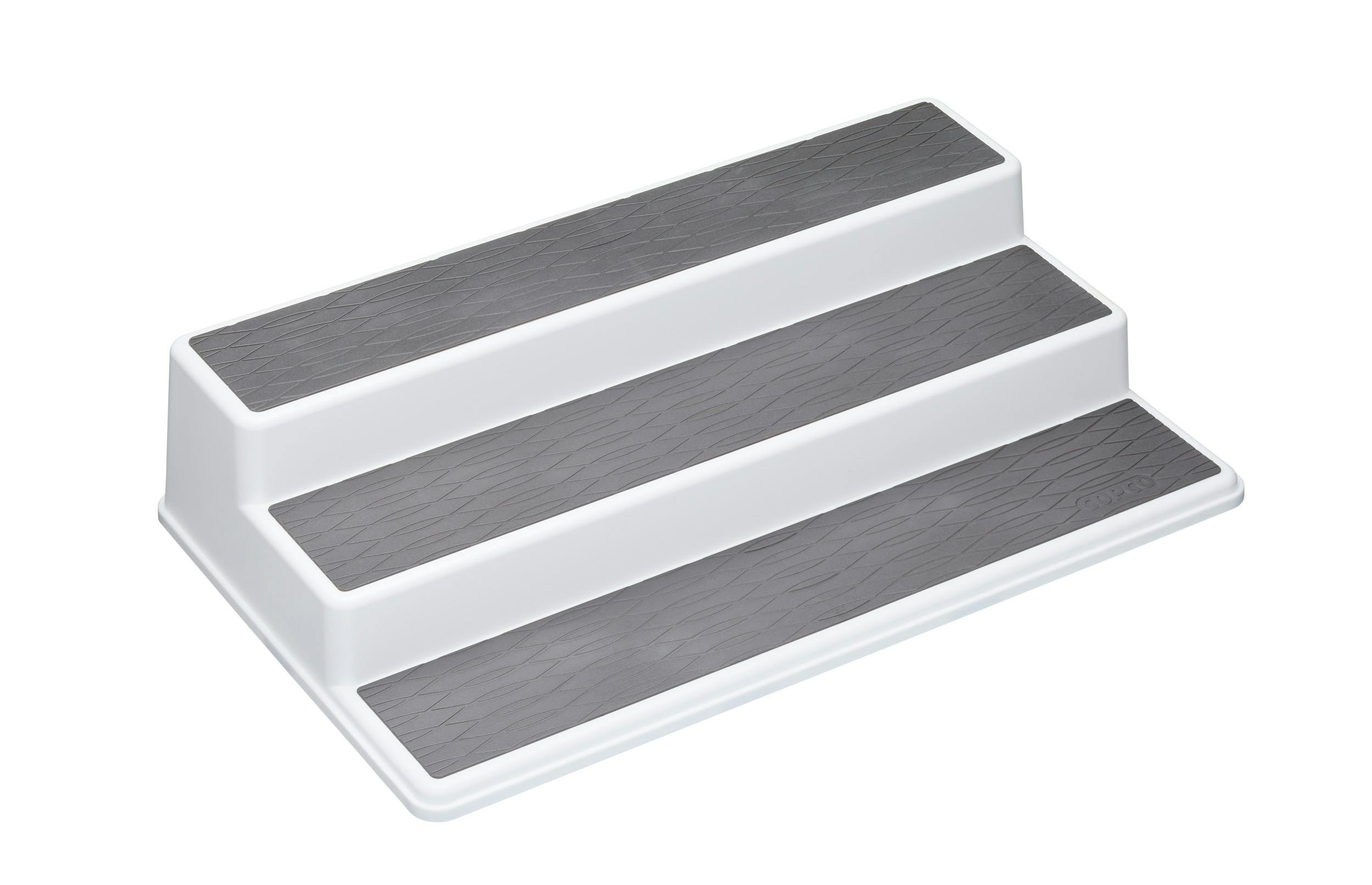 Rackhams White Polypropylene 3-Tier 38 X 22.5 X 8.5Cm Canned Food Organiser - Plastic - Kitchen Organisers