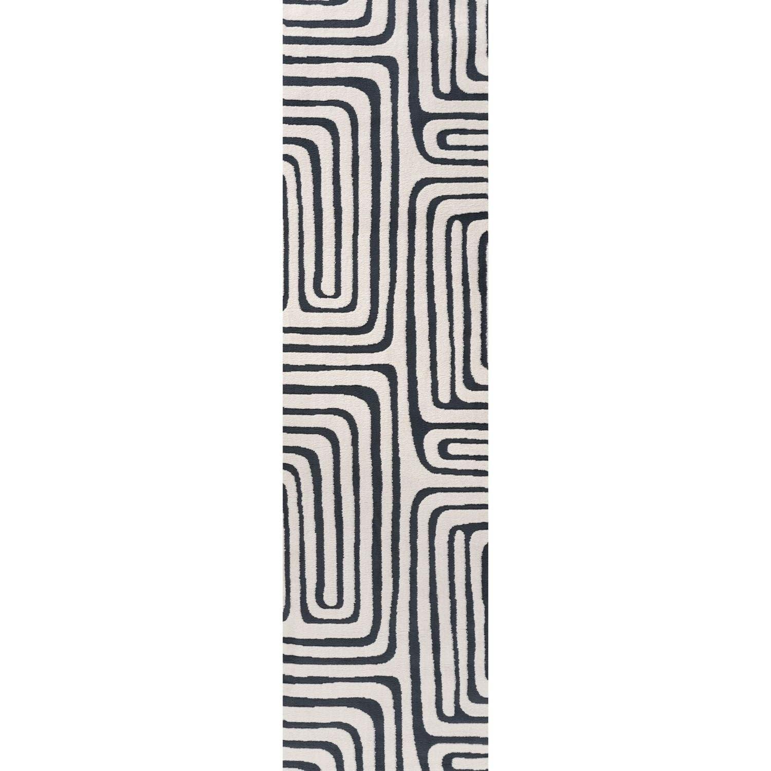 Rackhams Blue Loft Geometric Rug - 80X300 Cm