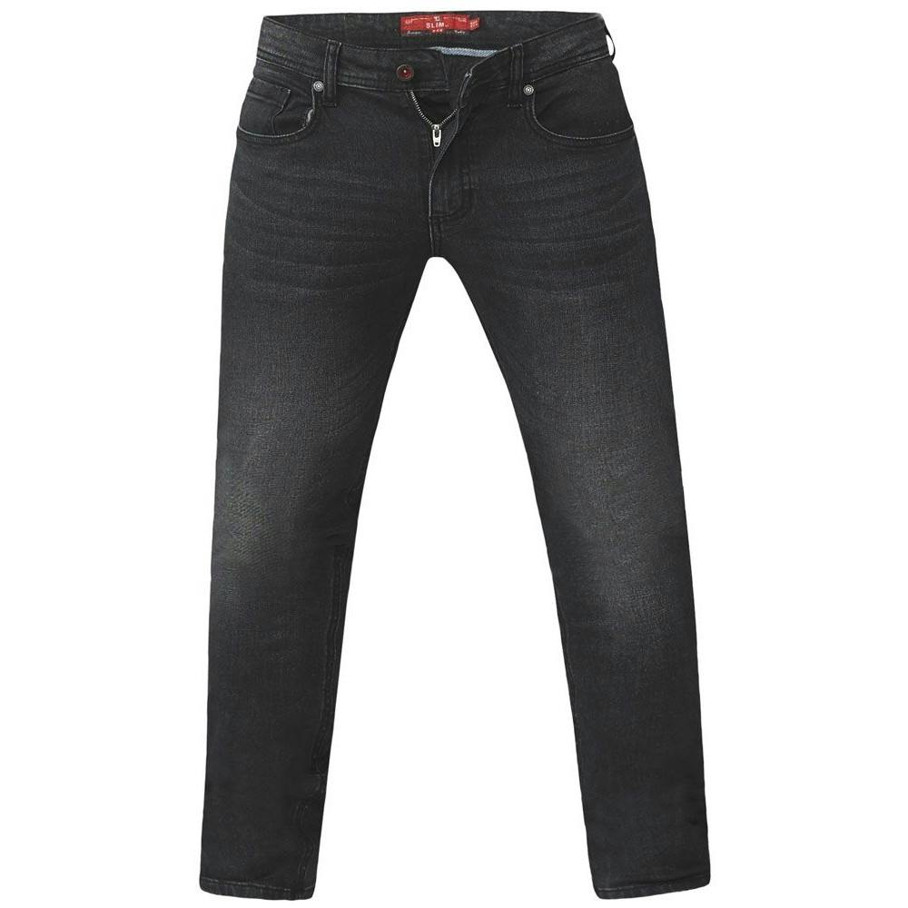 Duke Men's Grey D555 Benson Stretch Kingsize Jeans - 32XL - 98% Cotton/2% Elastane