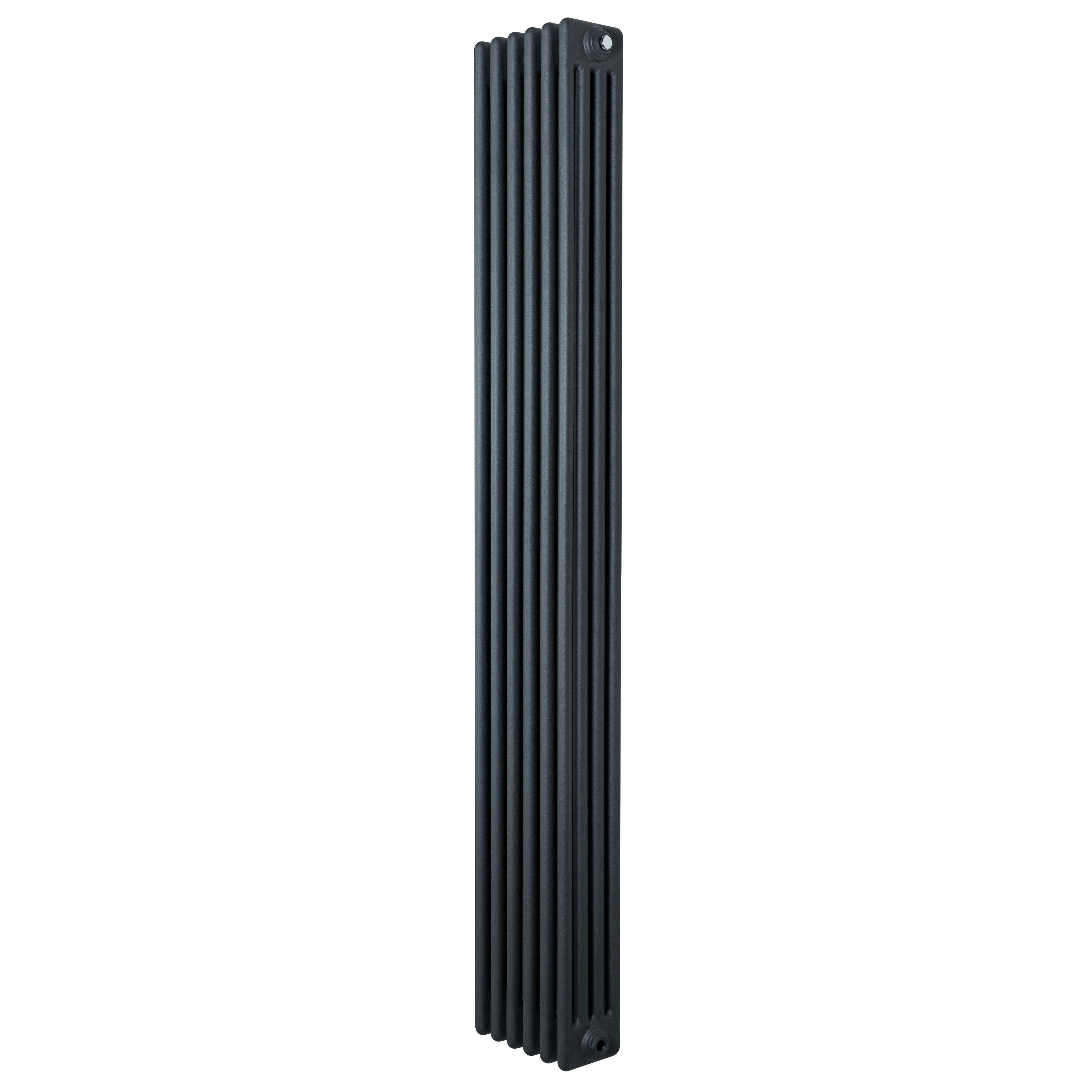 Monstershop Anthracite/Grey Traditional 4 Column Radiator - 1800 X 290Mm