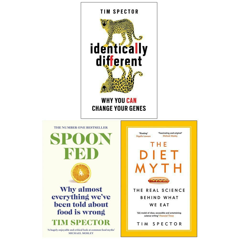 Tim Spector Collection 3 Books Set Identically Different, Spoon-Fed, Diet Myth - Image 5