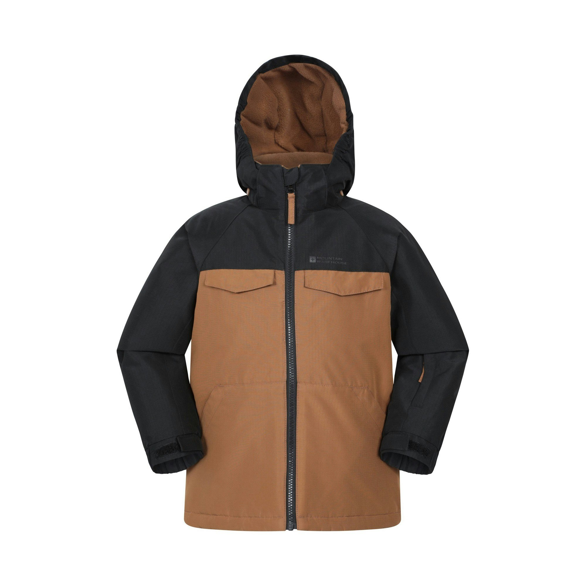 Mountain Warehouse Black Kids Titan Water Resistant Padded Ski Jacket - 13 Years