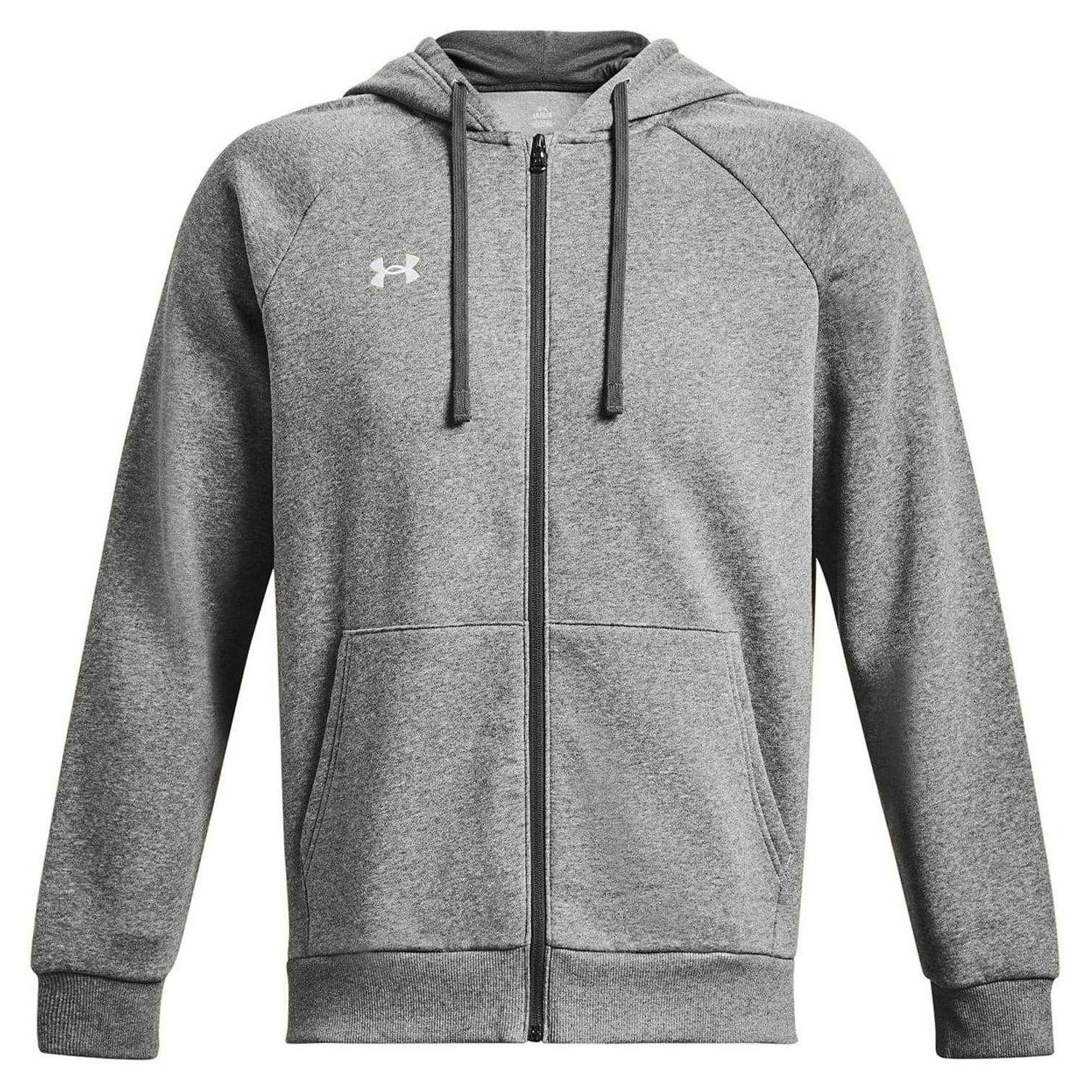Under Armour Men's Rival Fleece Full Zip Hoodie - Carbon - M - Carbon - 80% Cotton/20% Polyester