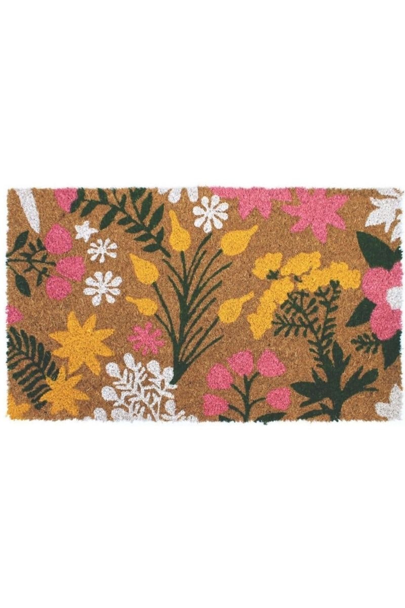 Rackhams Cottage Flowers Coir Doormat Gainsborough 40X70 Cm