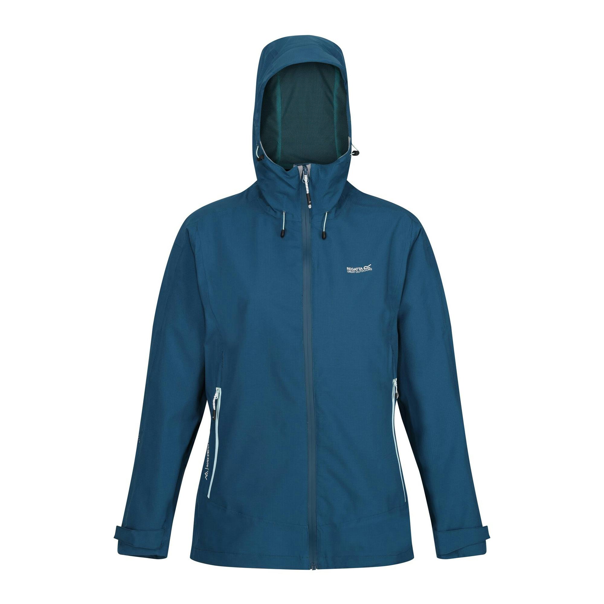 Regatta Women's Blue Okara Waterproof Jacket - Moroccan - 8 Uk - Moroccan - 100% Mixed